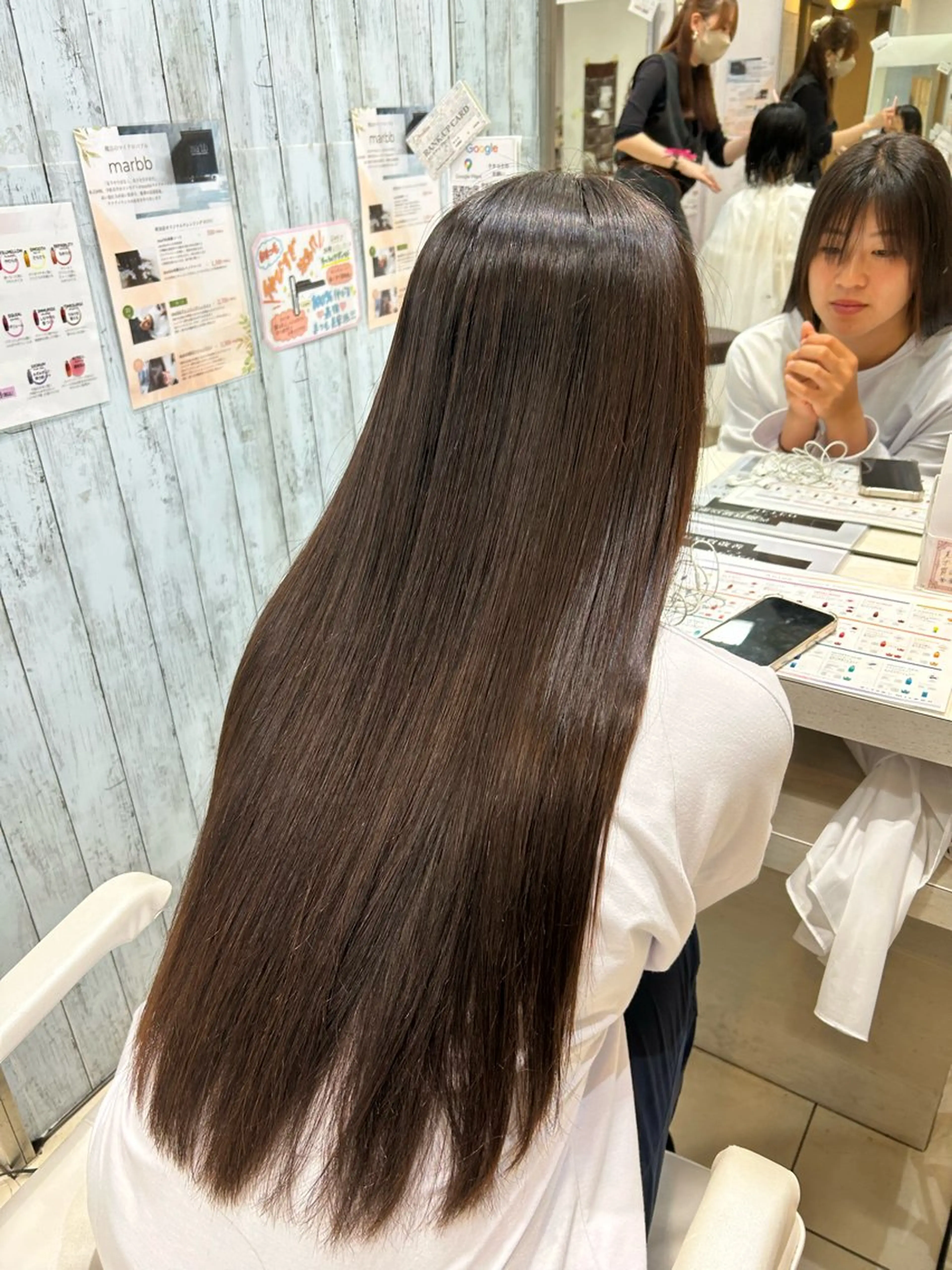 ロング 髪質改善 ヘアカラー トリートメント 【髪質改善カラー】 瀧田嵐士🇰🇷のヘアスタイル