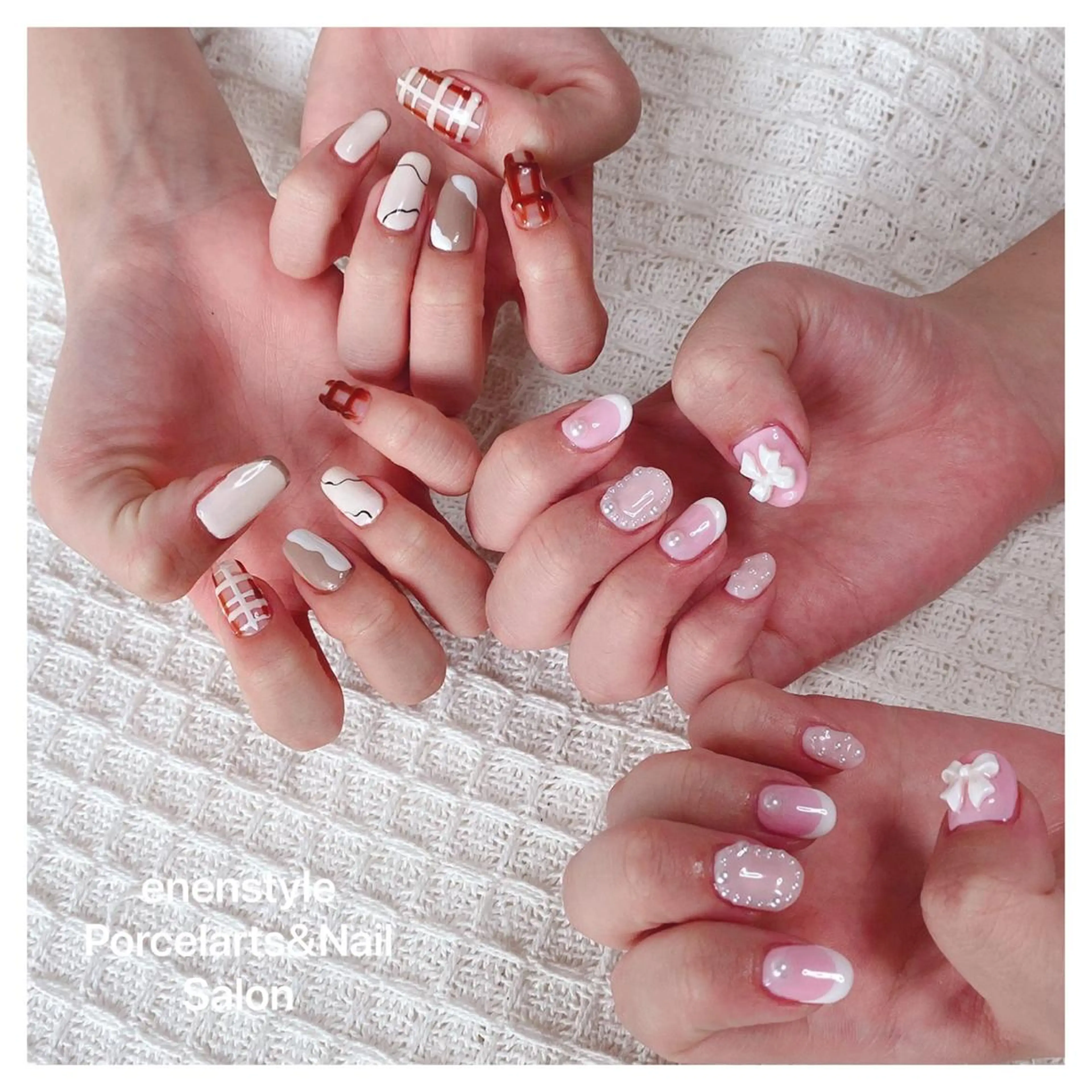ミディアム ネイル 👑enen style👑のネイルデザイン