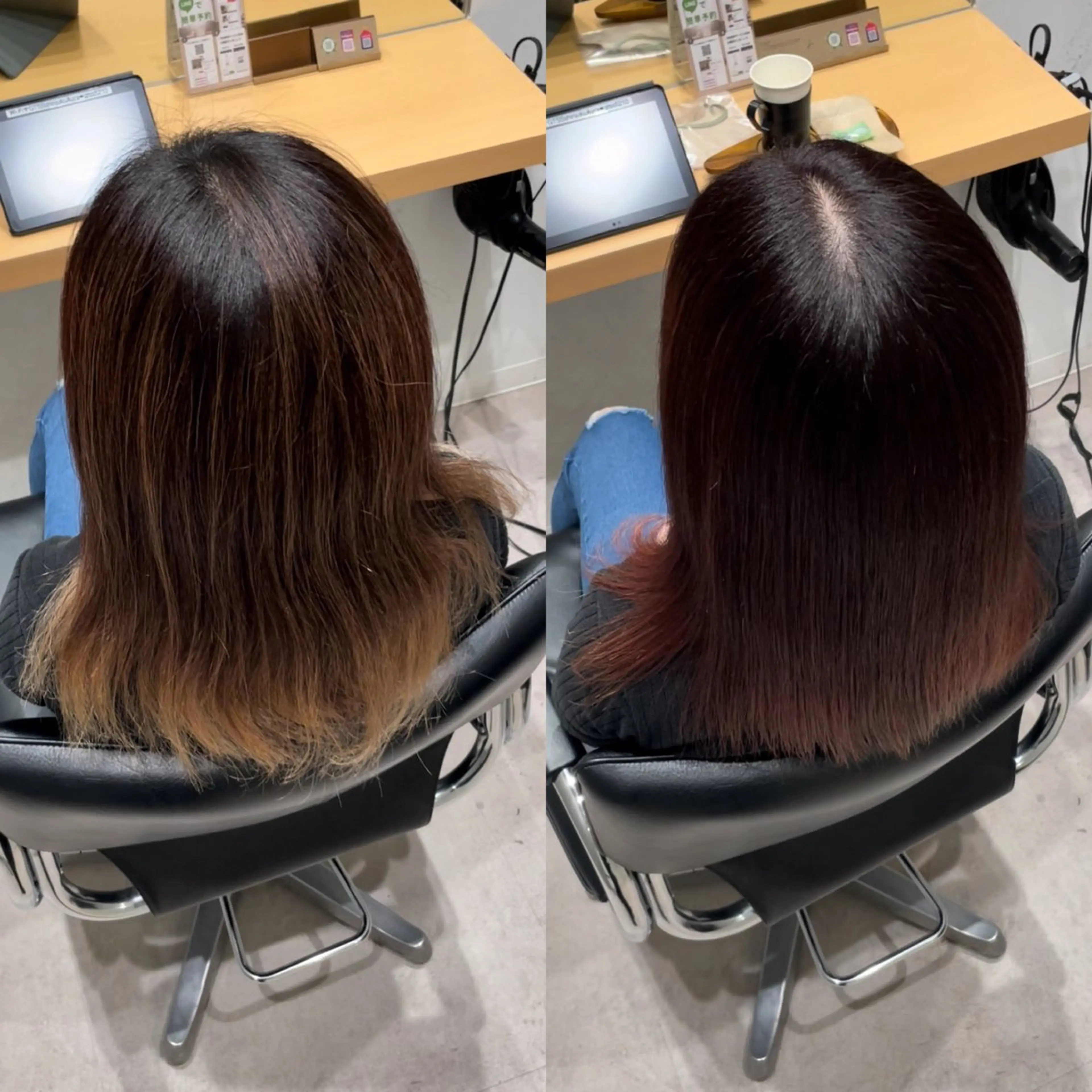 ミディアム カラー 透明感カラー 髪質改善 トリートメント カット ヘアカラー トリートメント 髪質改善ヘアケア 艶髪特化/上田のヘアスタイル