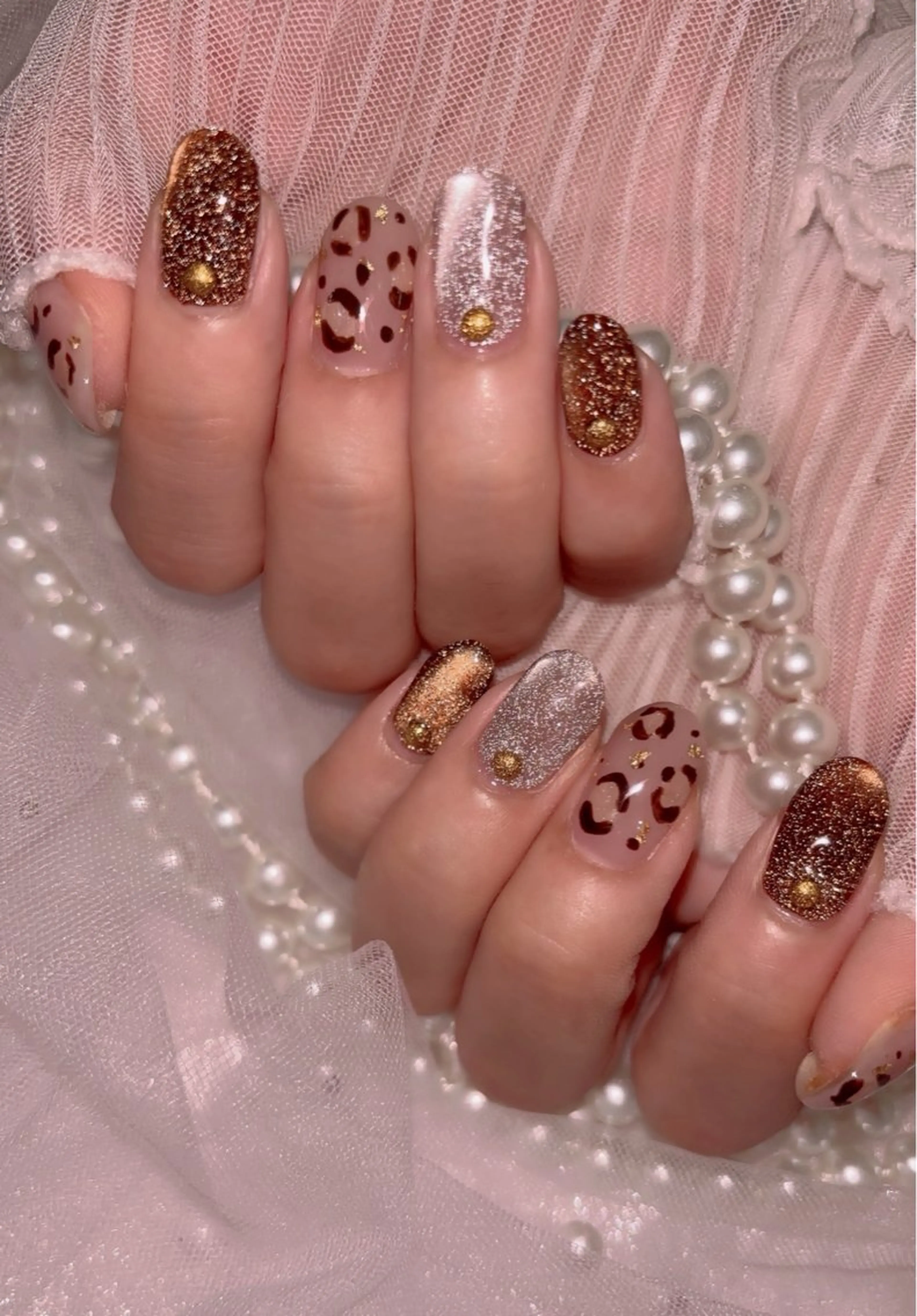 ネイル ブラウン ハンドネイル Nail Salon macherieのネイルデザイン