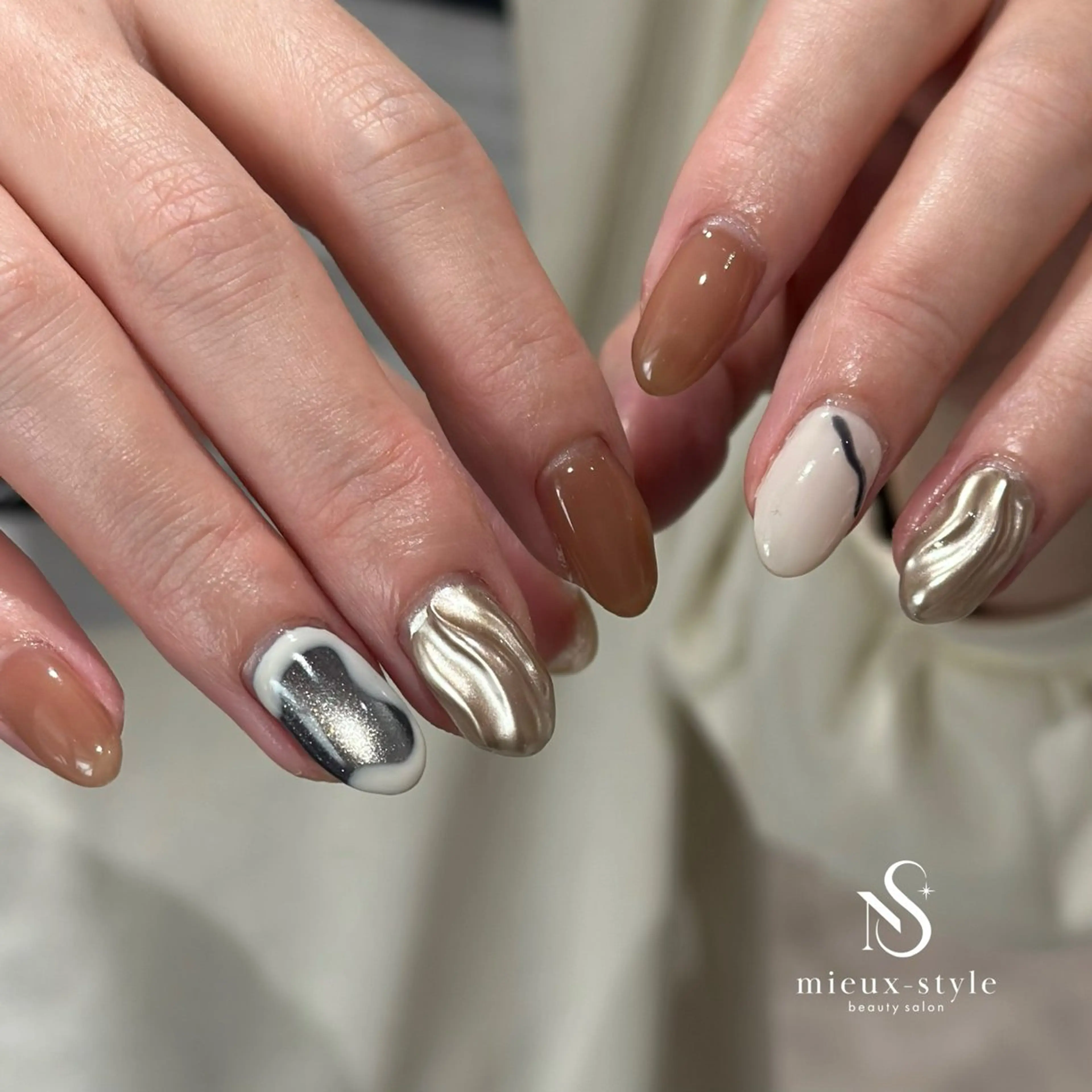 ネイル mieux-myu /立川nuanceのネイルデザイン
