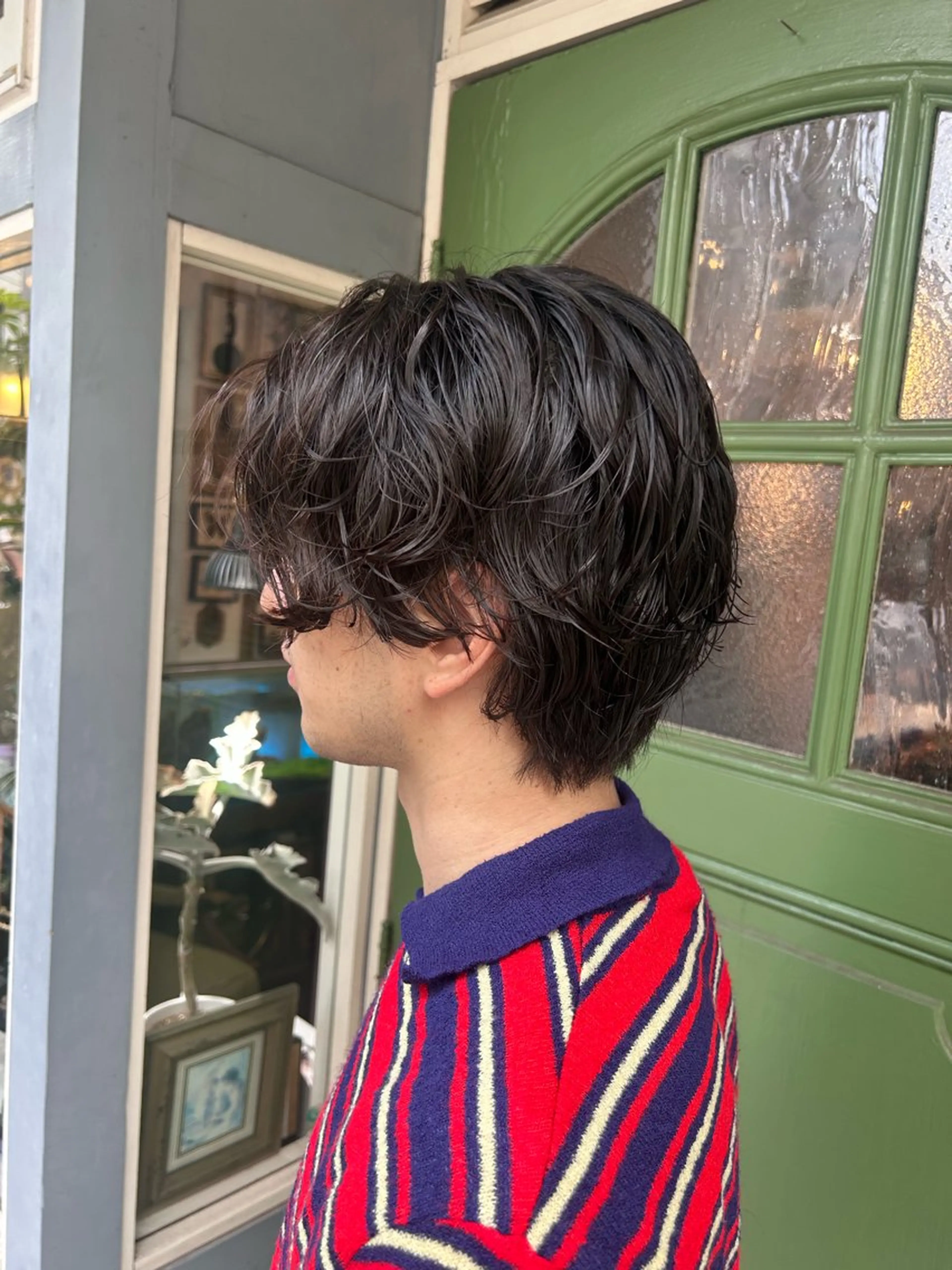 ショート パーマ メンズ 清水千優/パーマ/ メンズパーマのヘアスタイル