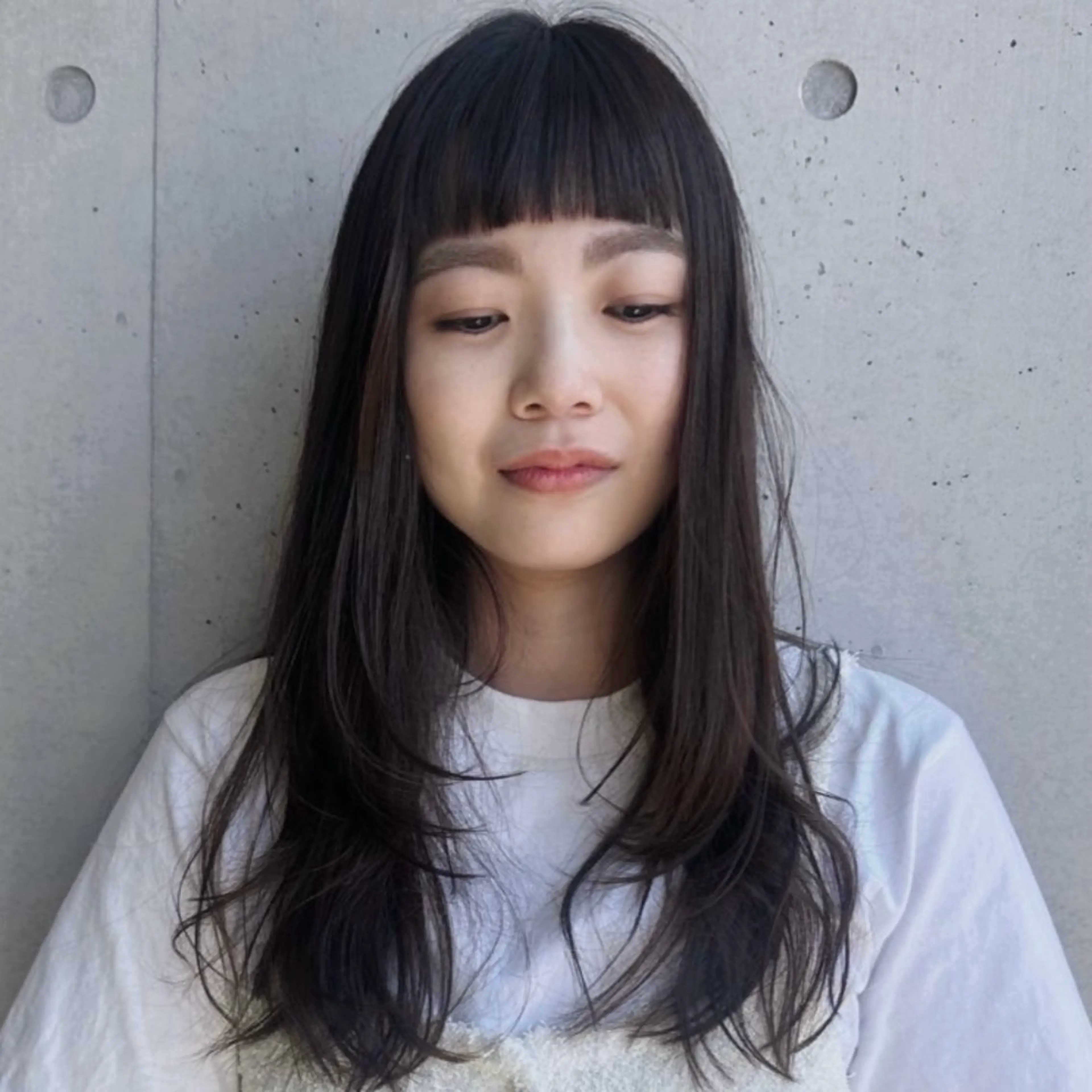 ロング カラー 前野 日奈のヘアスタイル