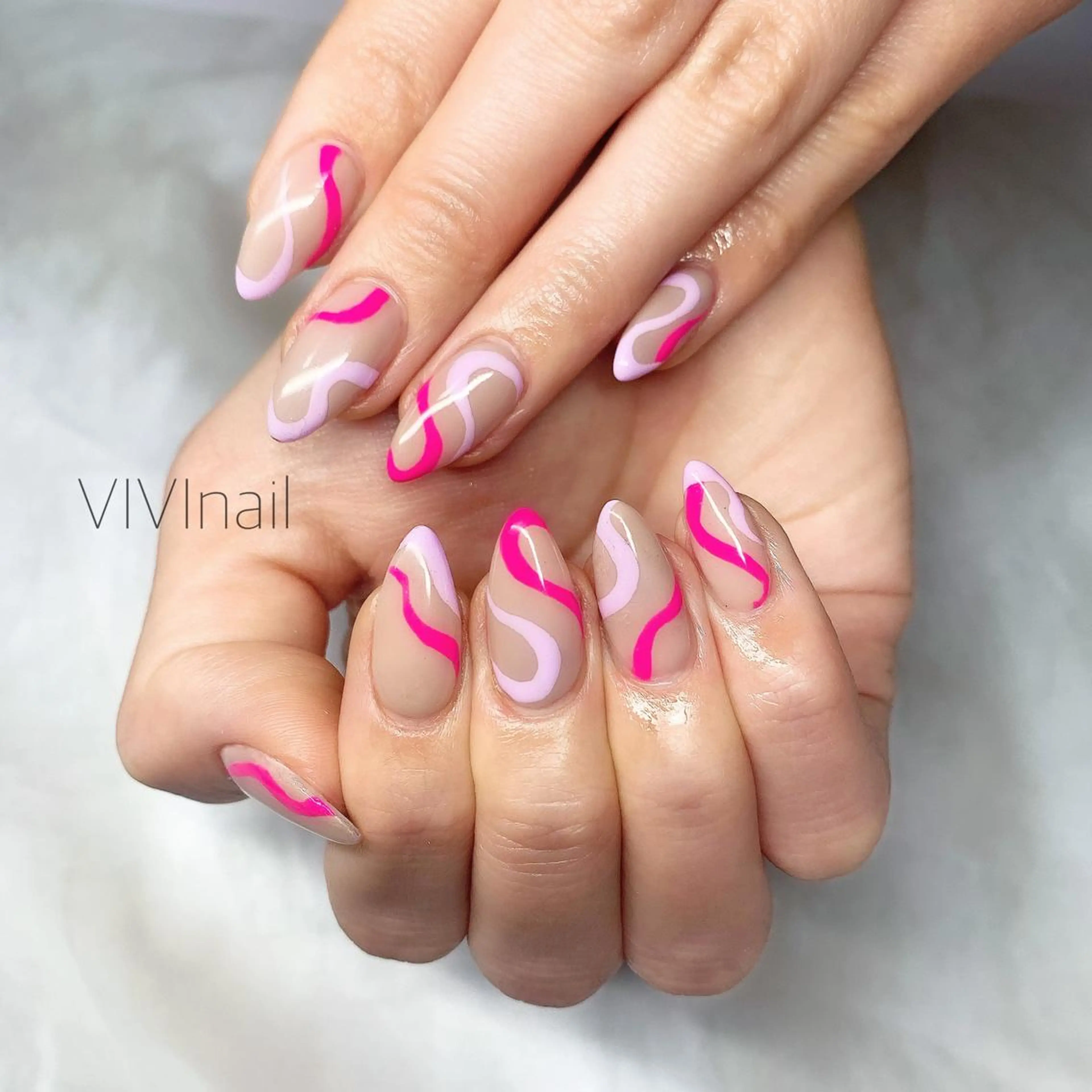 ネイル シンプルネイル ハンドネイル vivi nailのネイルデザイン