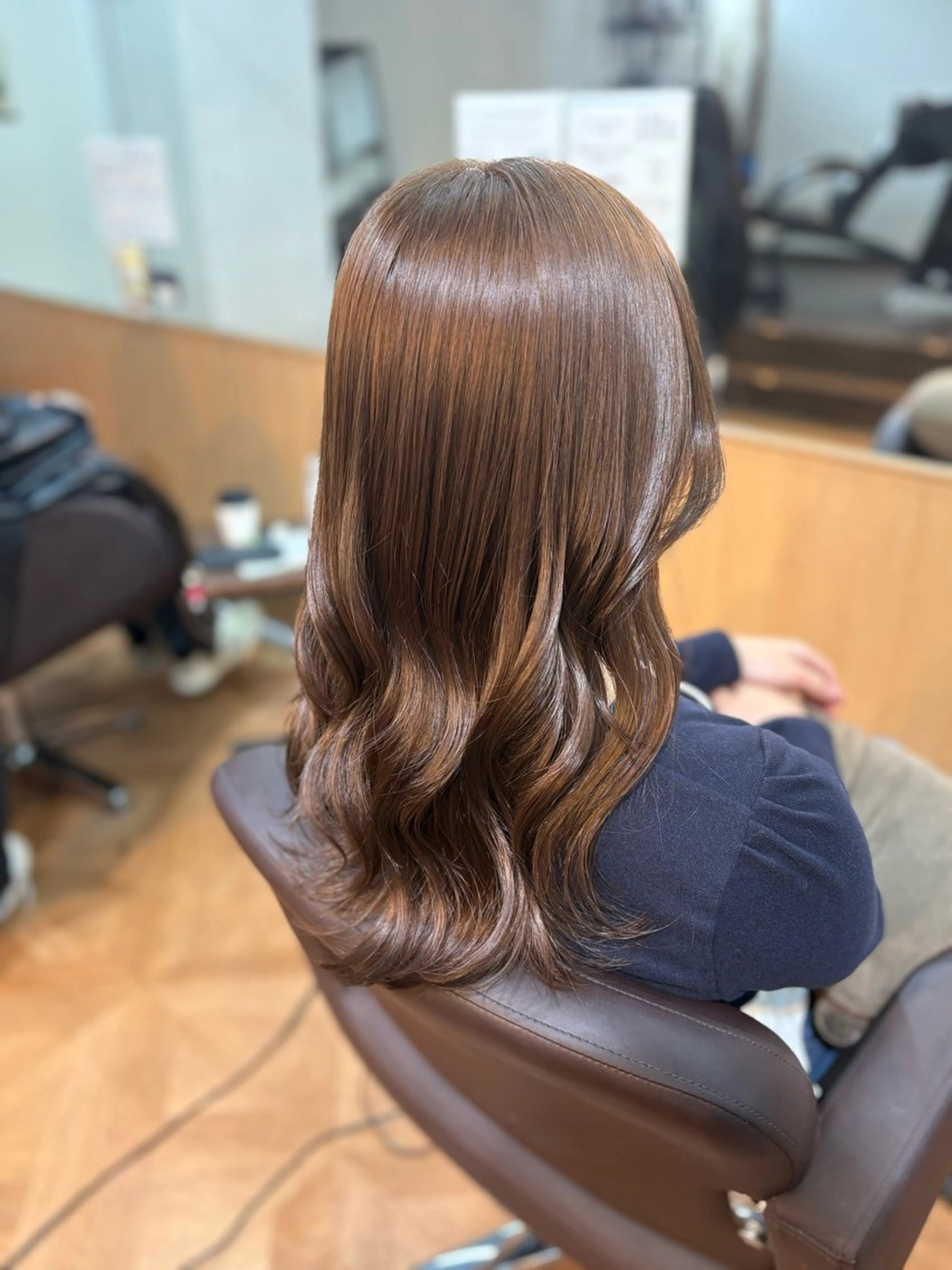 セミロング ヘアカラー 🍒Ayana🍒 艶カラー🍒のヘアスタイル