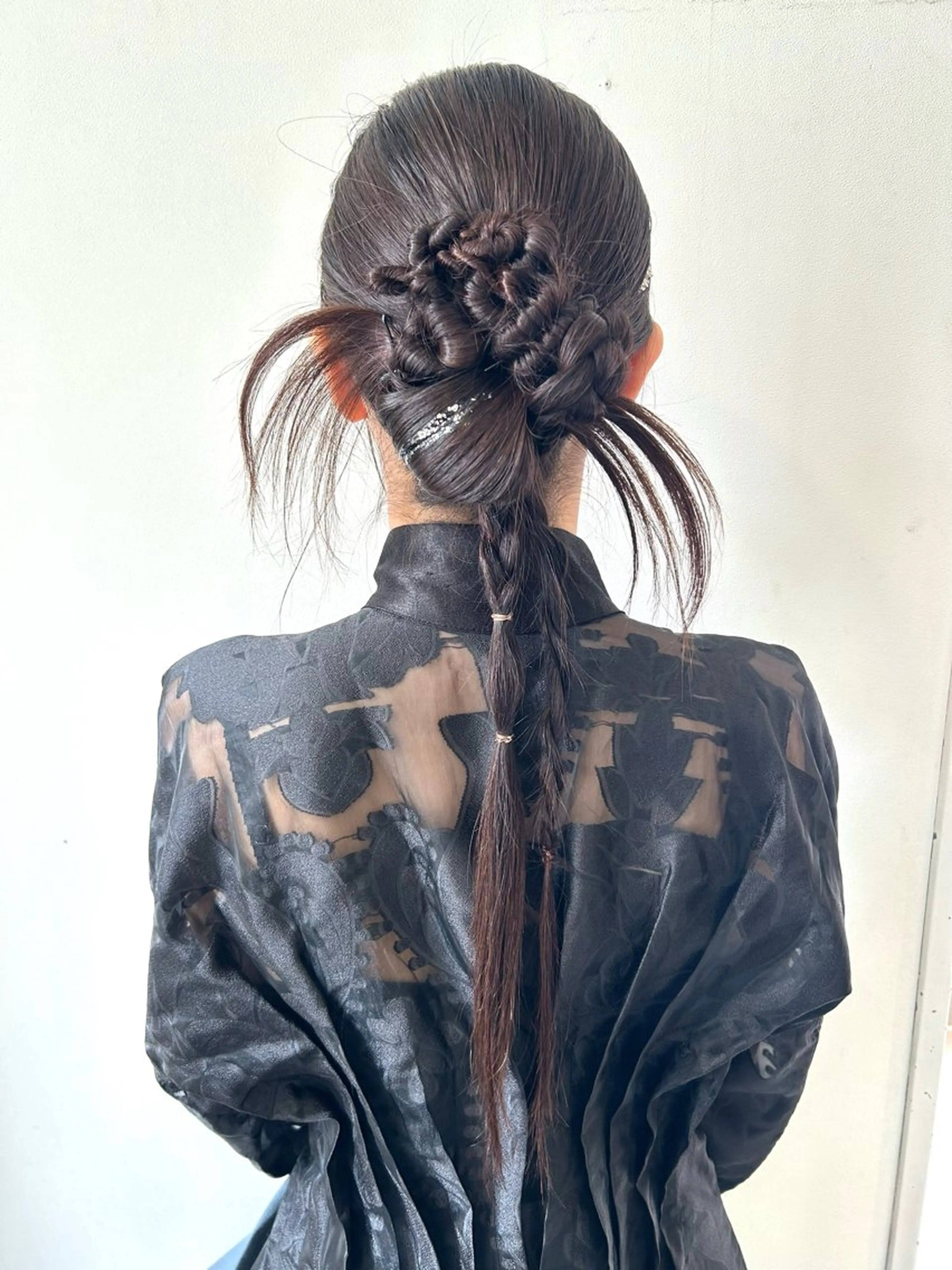 ヘアアレンジ ヘアセット ハイトーン👱‍♀️ エクステ/彩花のヘアスタイル