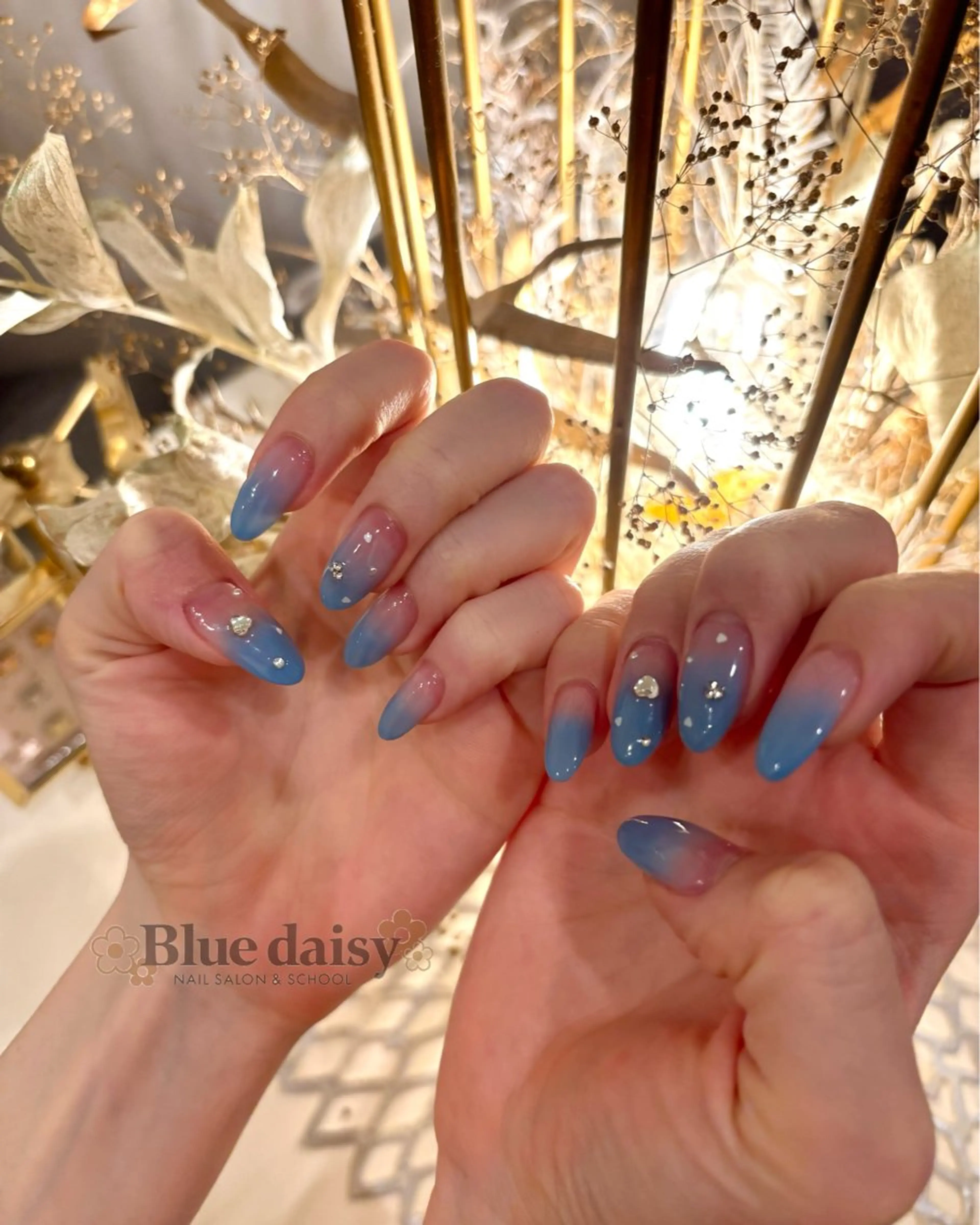 ネイル ハンドネイル Blue daisy 栄本店のネイルデザイン