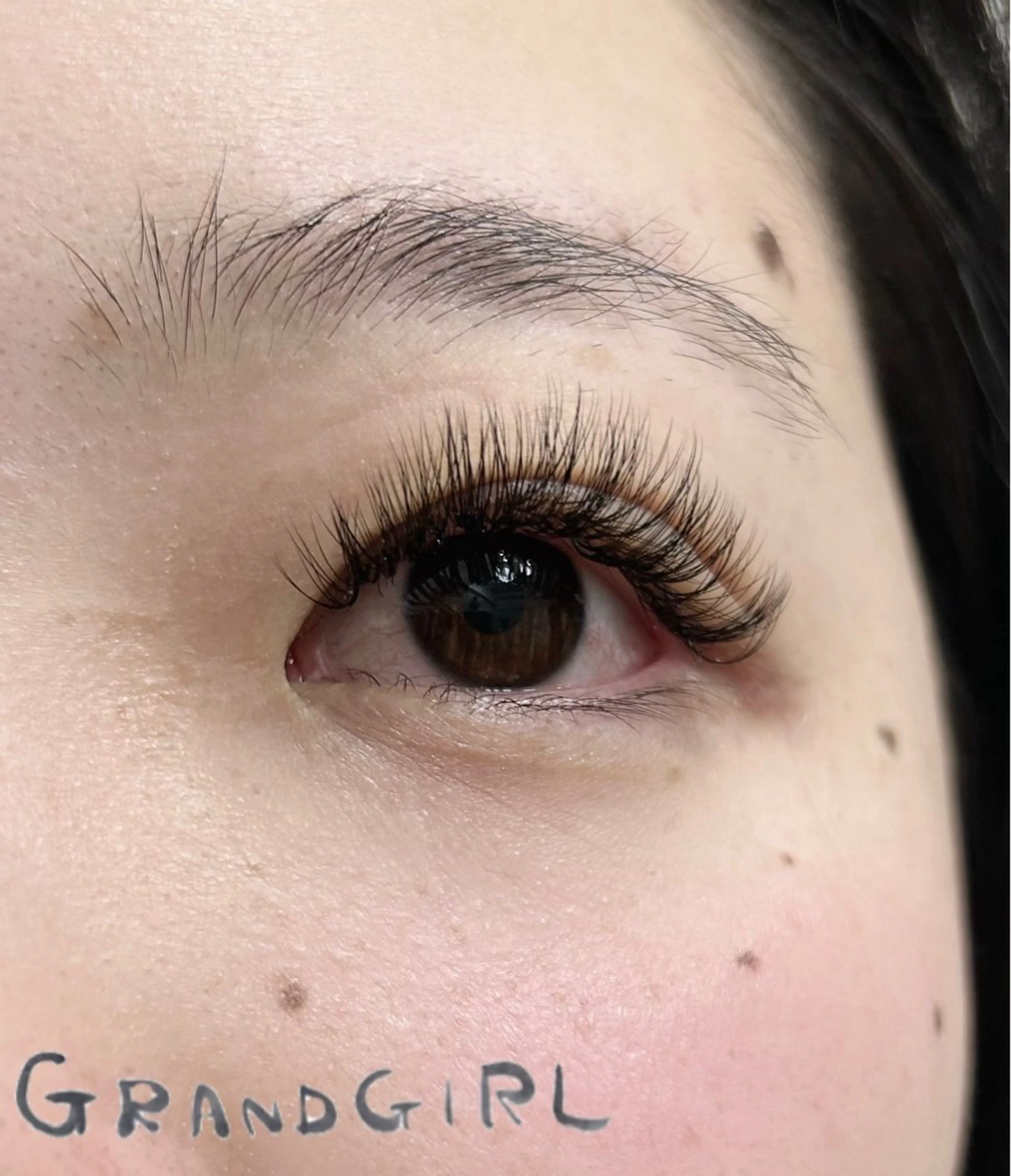 マツエク・マツパ バインドロック フラットラッシュ まつげパーマ 一重×まつ毛パーマ マツエク GRANDGIRL所属・ヨシダ セリナのマツエク・マツパデザイン