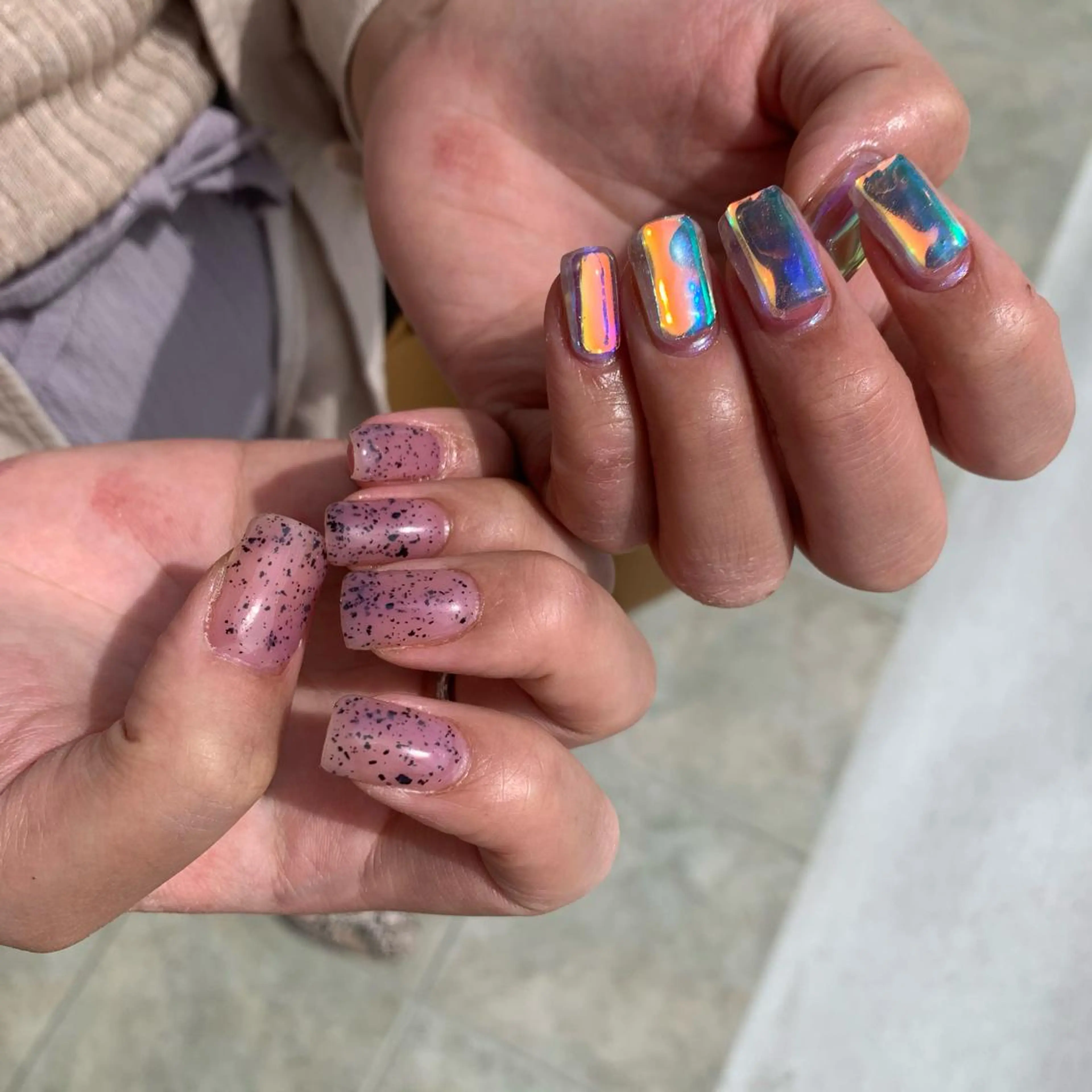 ネイル 氷ネイル・うるうるネイル emanon 新宿東口店所属・nailist akariのネイルデザイン