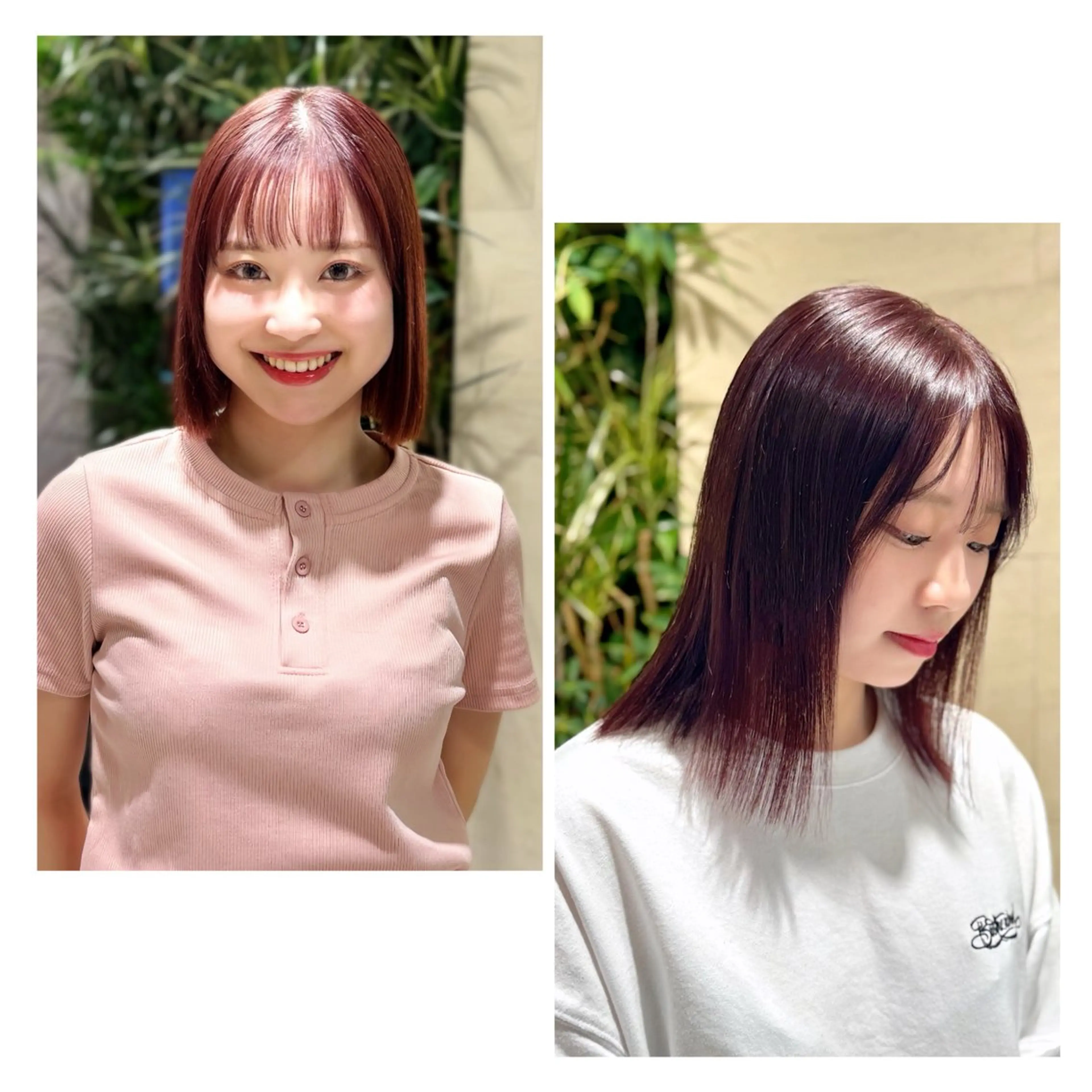 ミディアム 暖色/レイヤーカット /艶髪/髪質改善/のマツエク・マツパデザイン