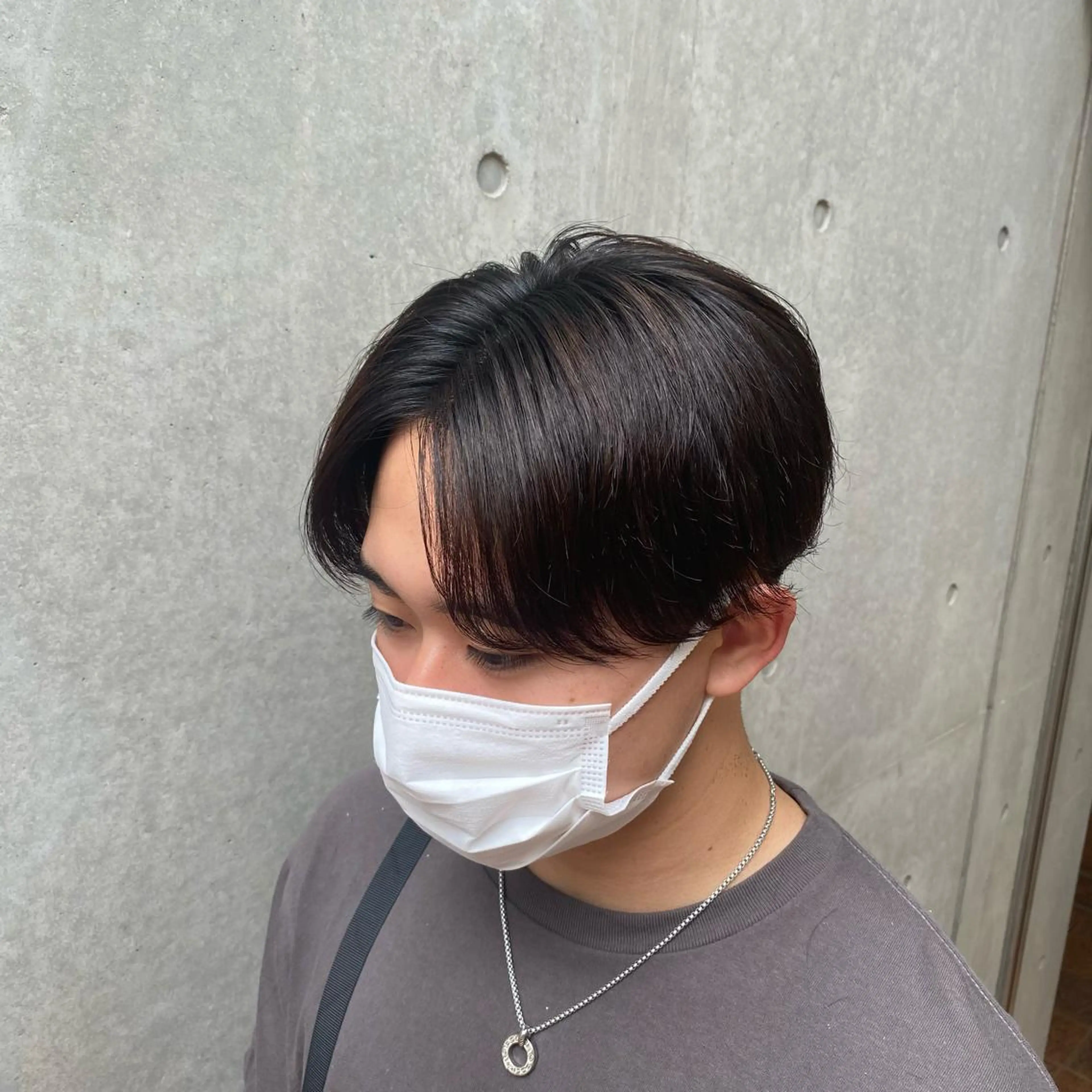 ショート パーマ メンズ メンズパーマ ニュアンスパーマ カット パーマ 梅田茶屋町メンズ 専門美容師 山元一平のヘアスタイル