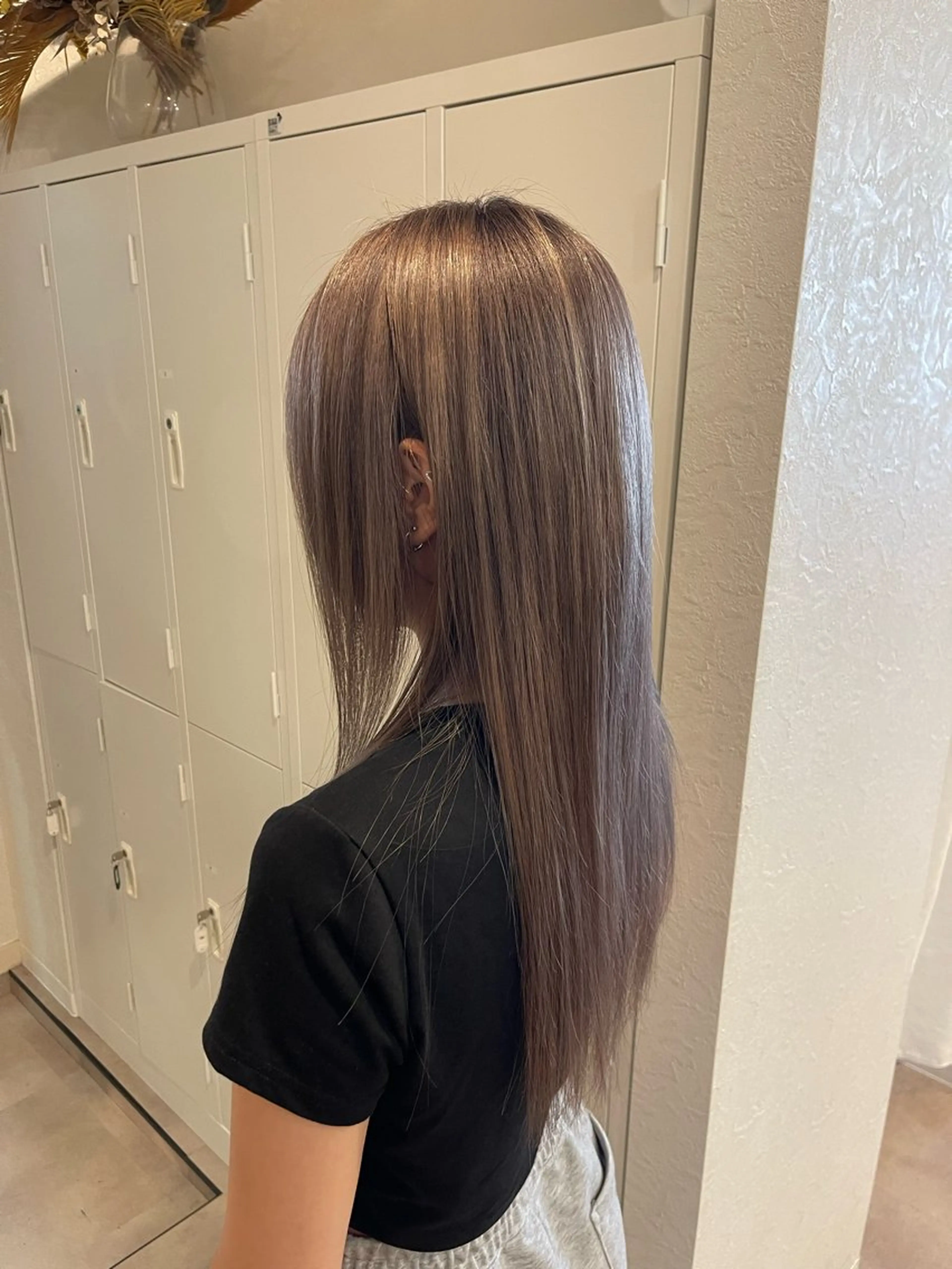 ロング ヘアカラー トリートメント maho/ブリーチ ミルクティー四条大宮のヘアスタイル