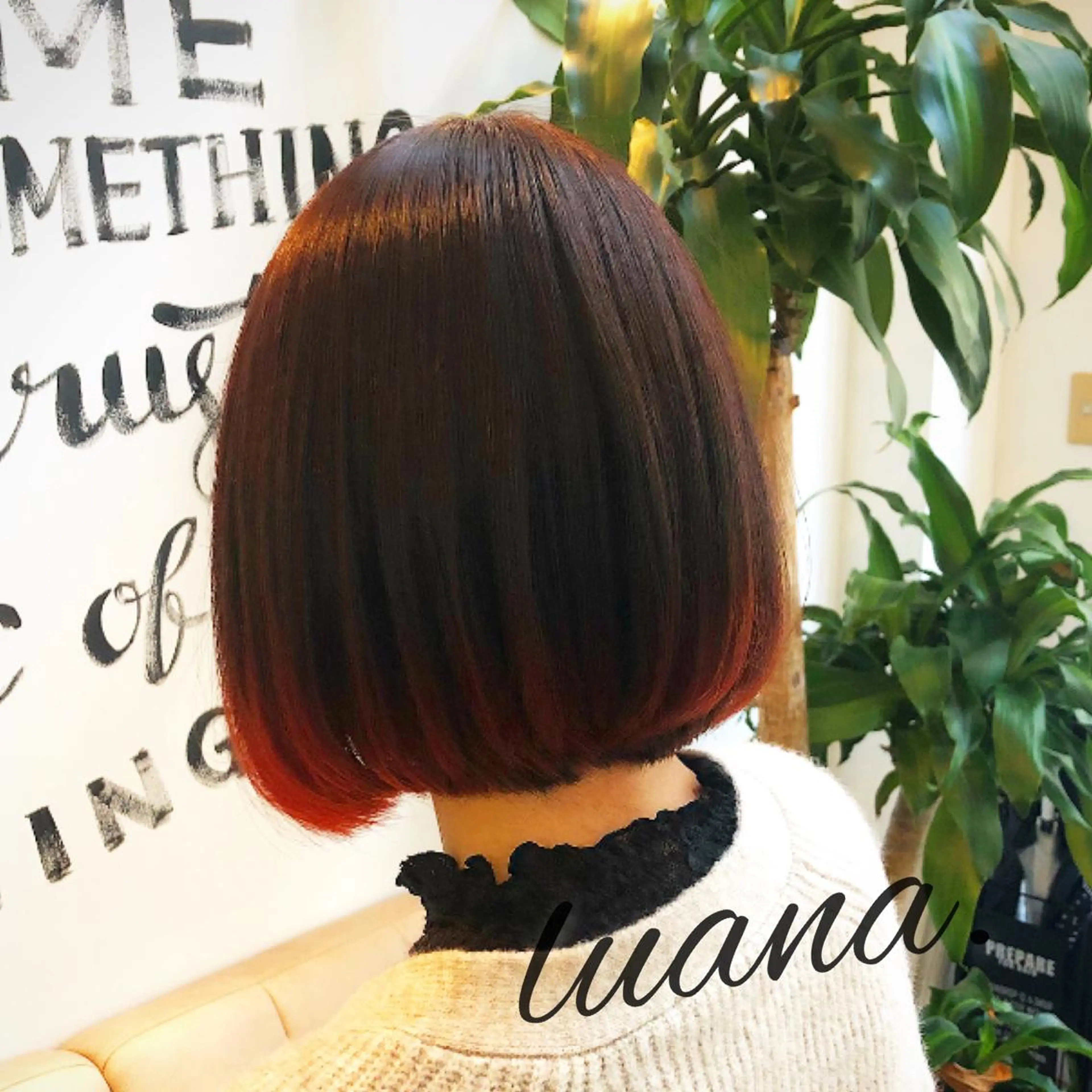 ミディアム ボブ エクステ・髪質改善・ ブリーチ・吉田大介のヘアスタイル