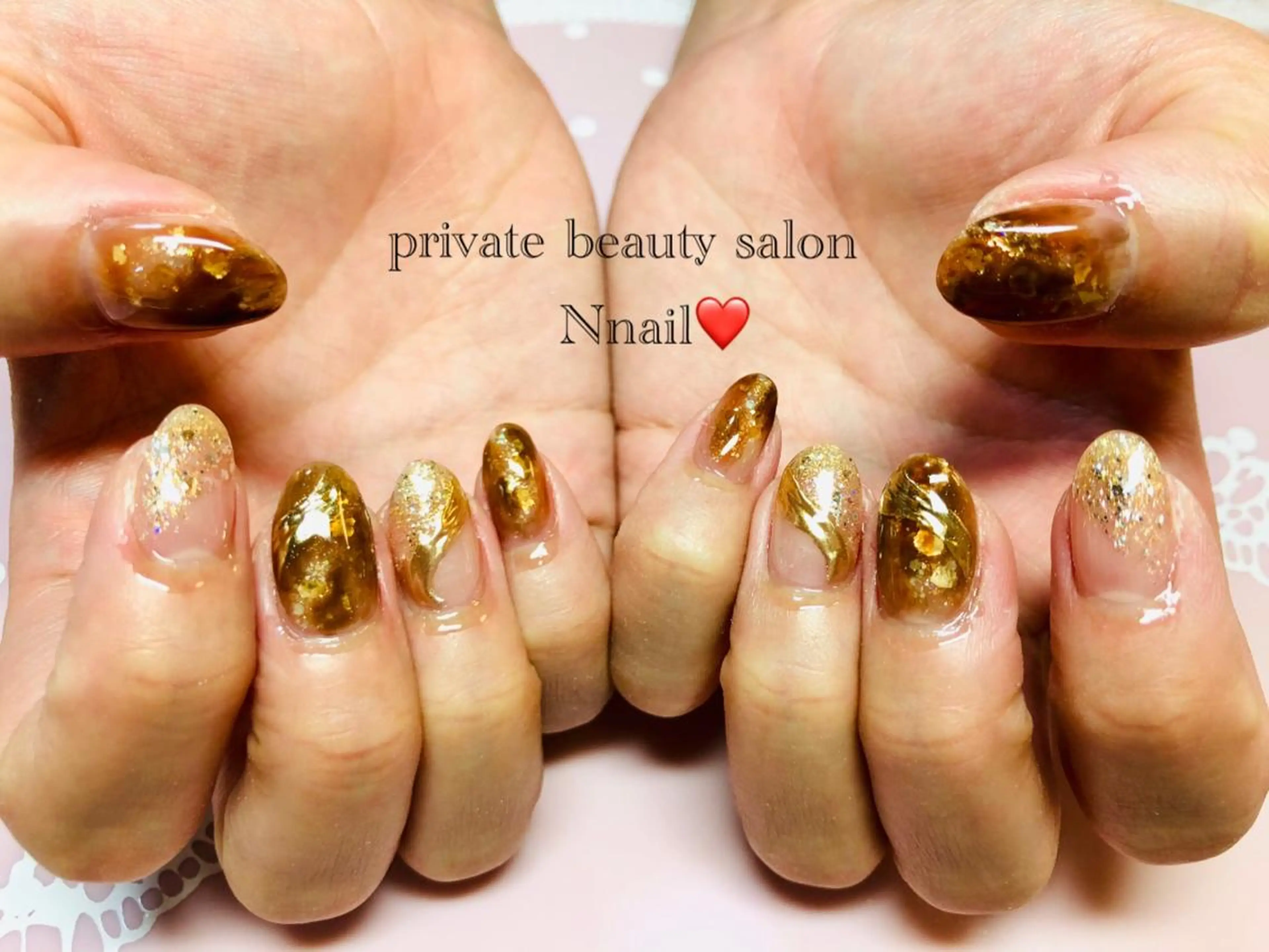 ネイル キラキラネイル 持ち込み 🌿Nnail🌿 プライベートサロンのネイルデザイン