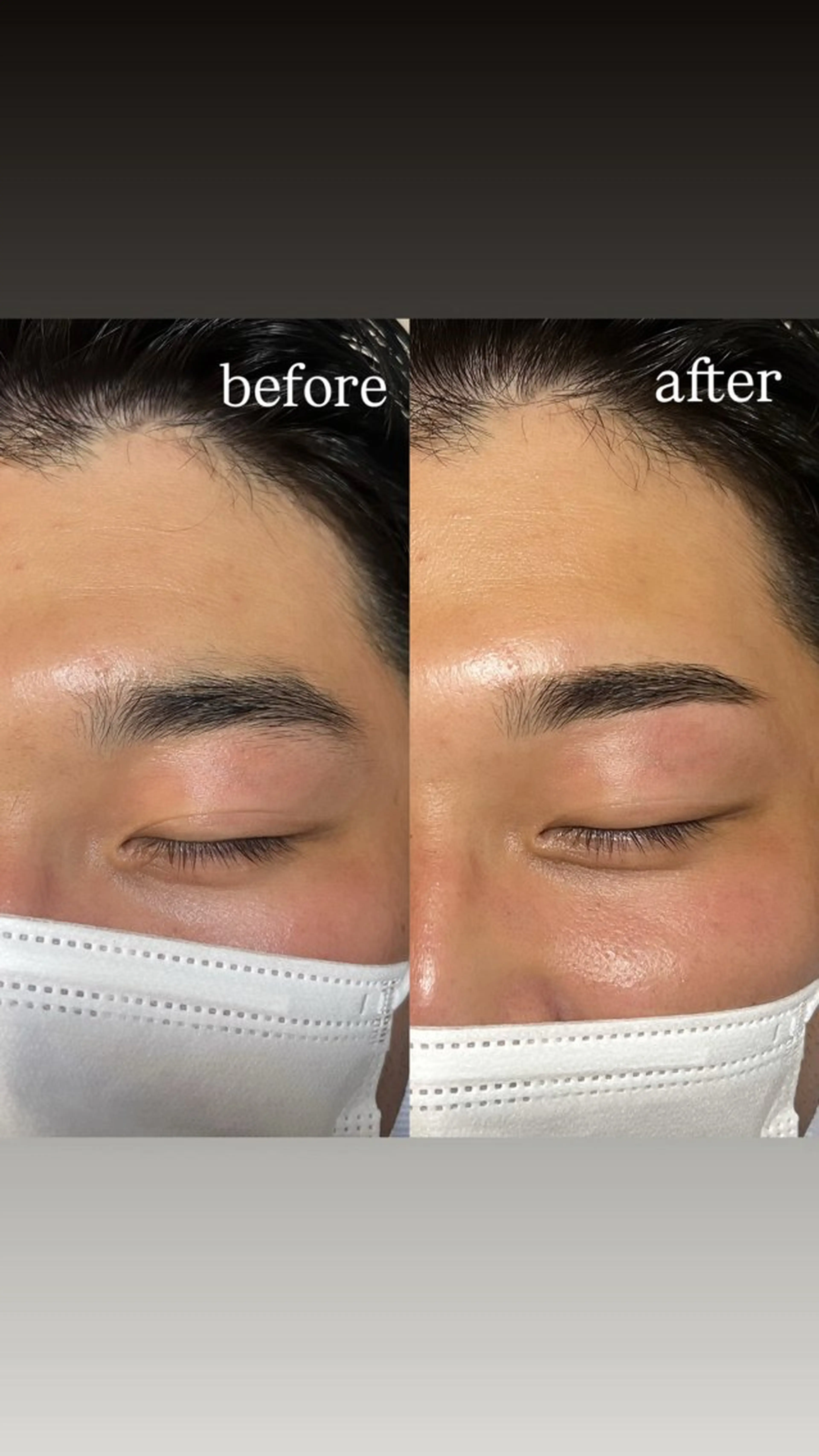 アイブロウ メンズアイブロウ 新垣 美穂のマツエク・マツパデザイン