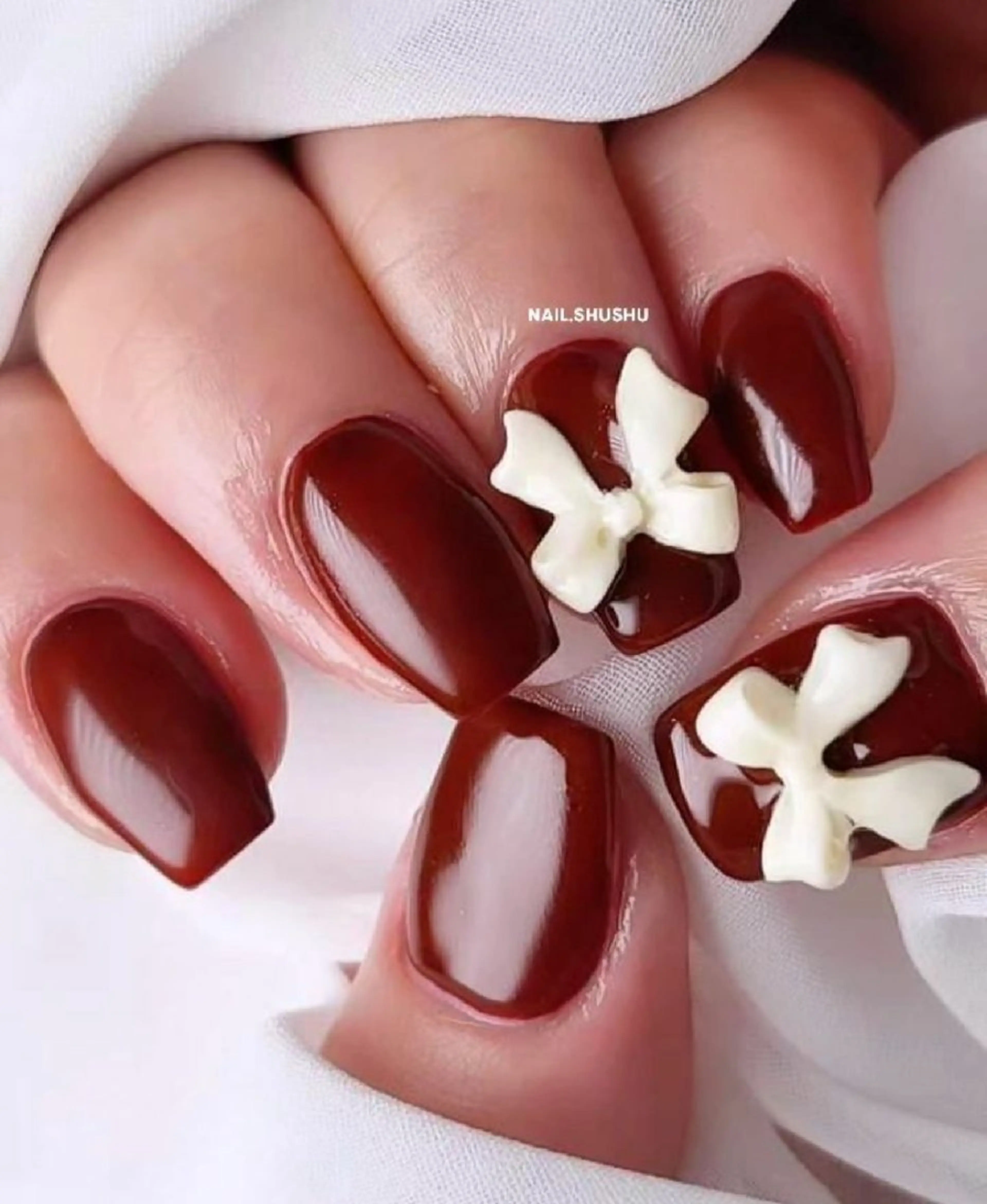 ネイル 持ち込み ニュアンスネイル ワンカラーネイル シンプルネイル 3dパーツ/流行り 👧shushu❤️のネイルデザイン