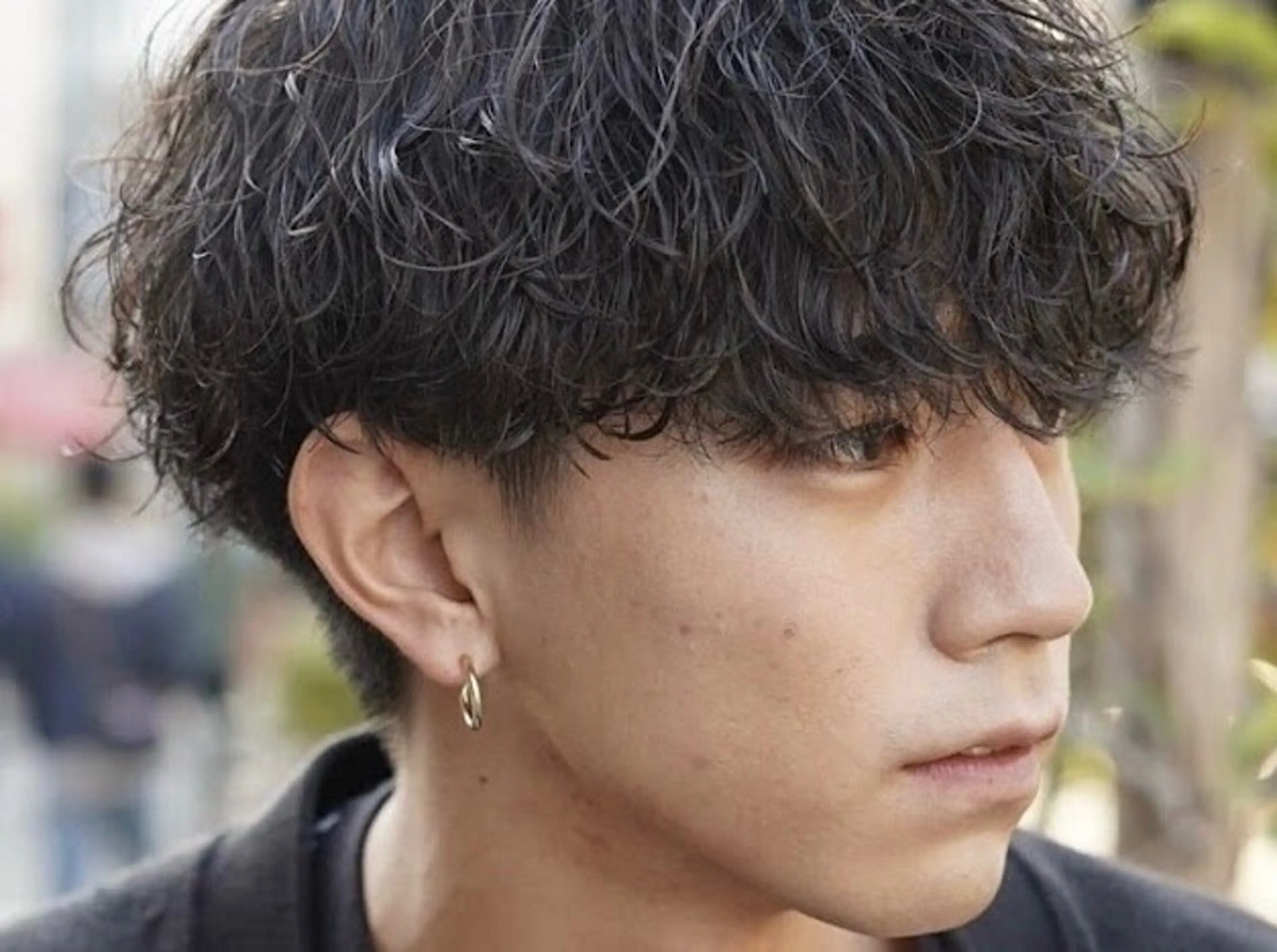 パーマ メンズ カット パーマ fifth park 六反穂 龍介のヘアスタイル