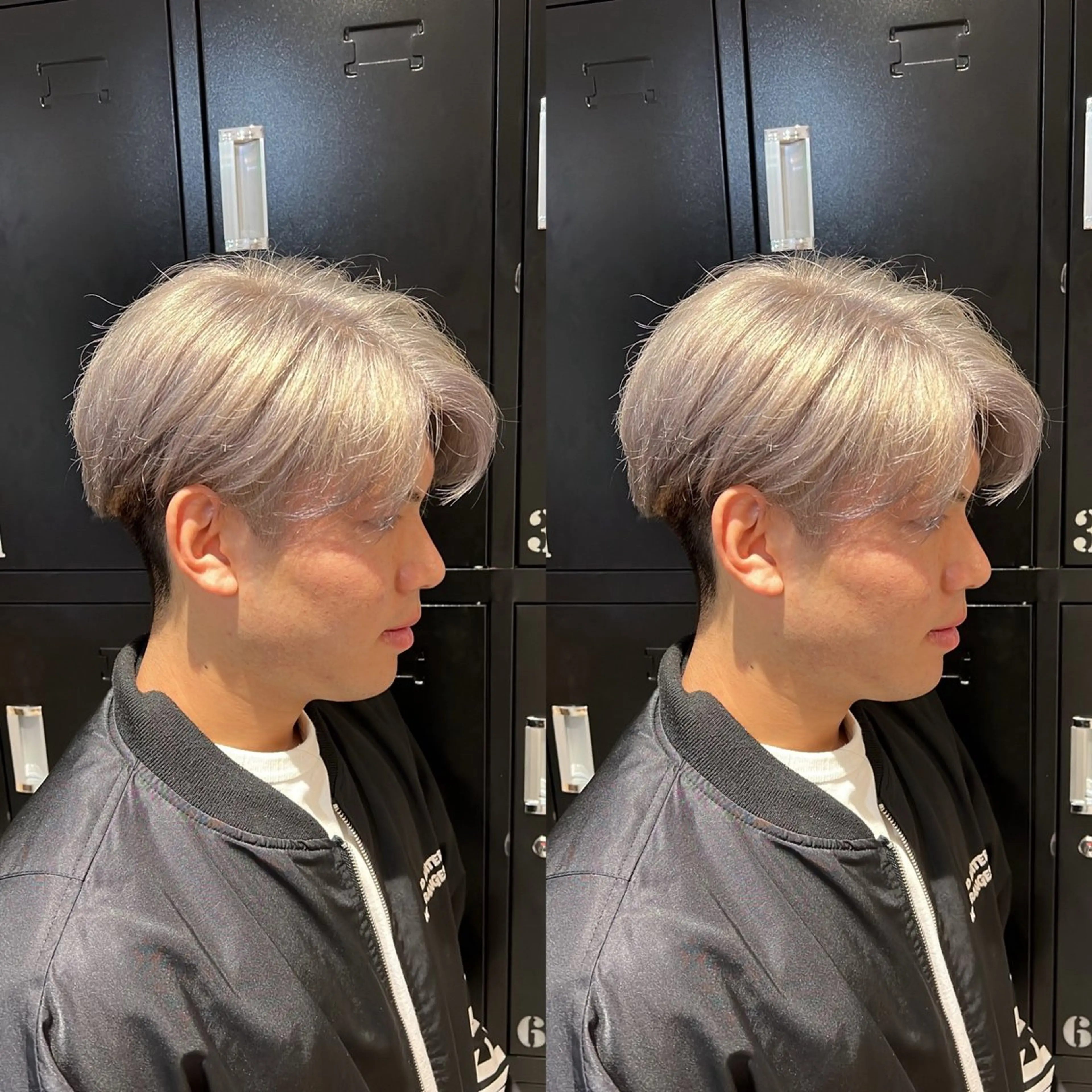 カラー メンズ カット ヘアカラー センターパート ／植田のヘアスタイル