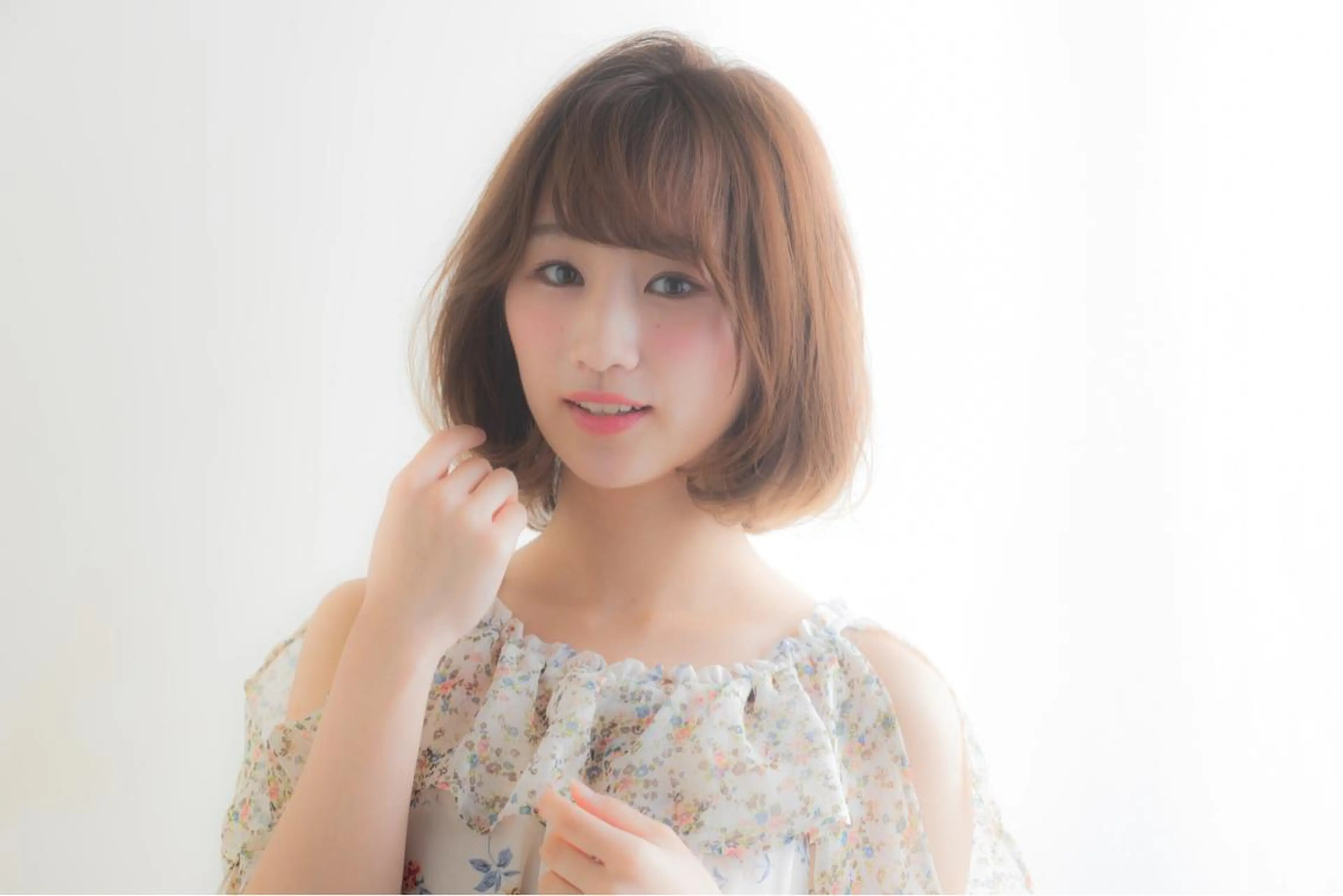 ミディアム カラー 髪質改善イノアカラー 富澤ショウタのヘアスタイル