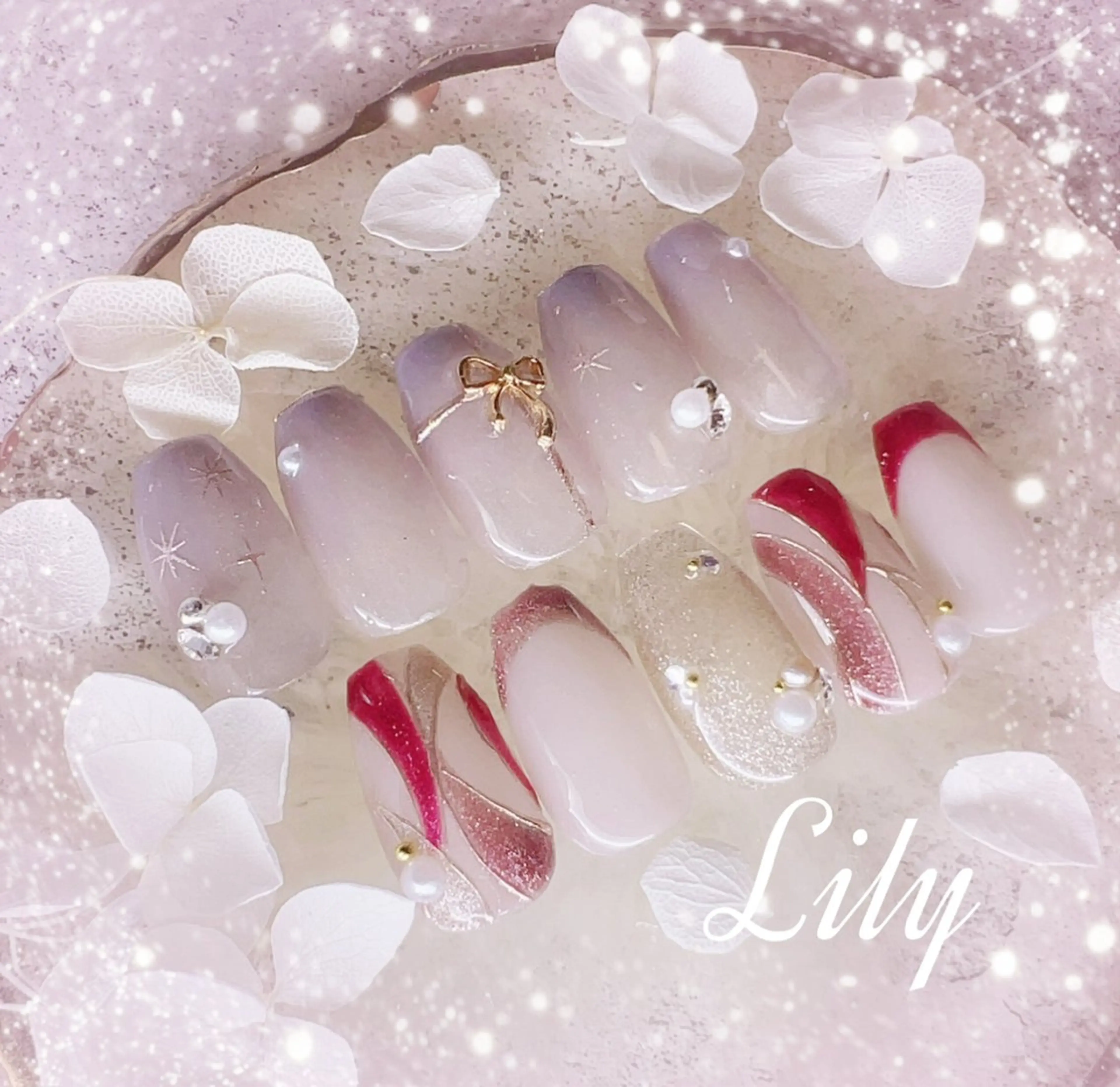 ネイル ハンドネイル Lily*nail 🌻Mii🌻のネイルデザイン