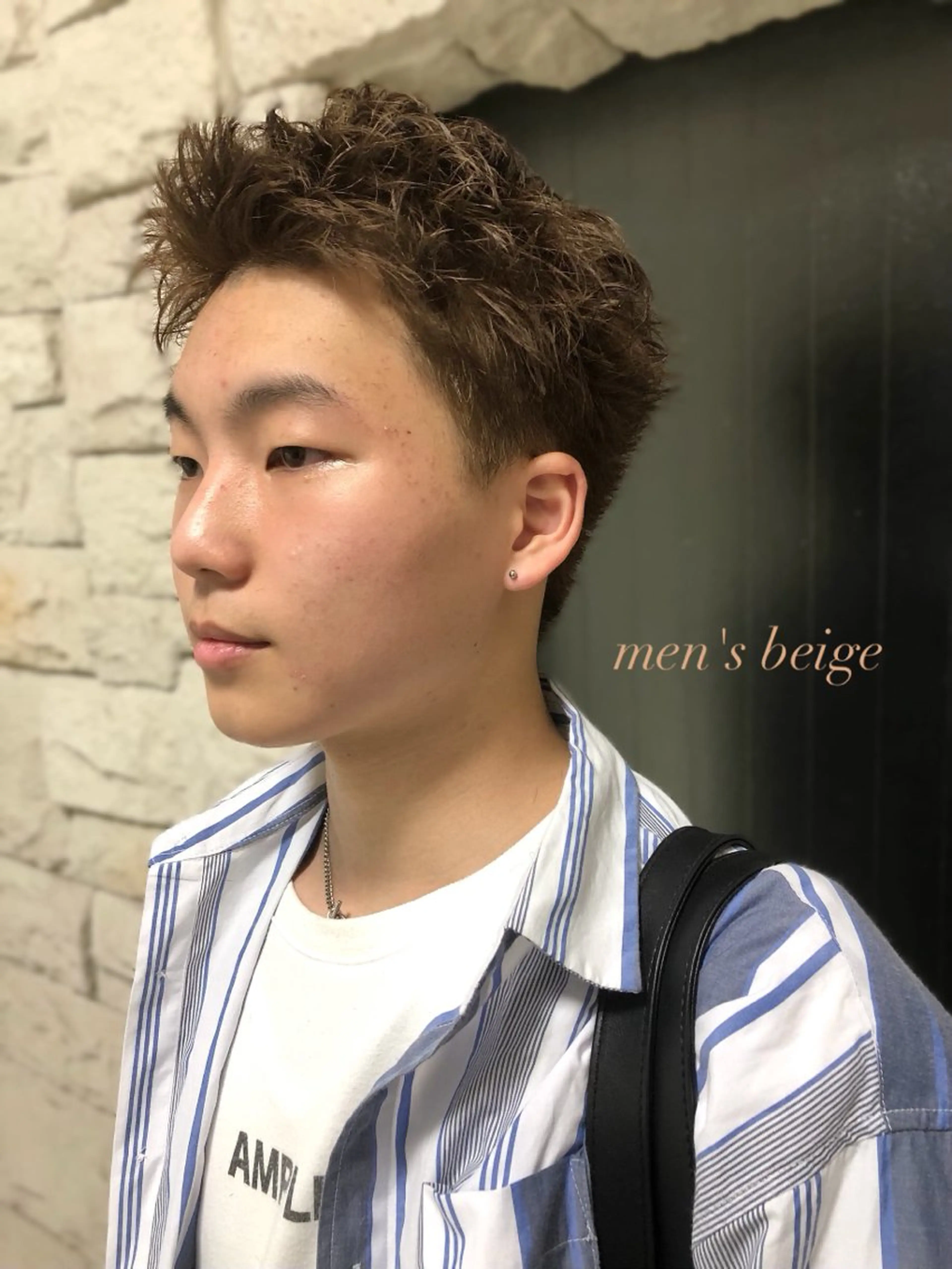 カラー ヘアアレンジ メンズ ベージュカラー カット ヘアカラー トリートメント ヘアセット ainico+所属・メンズ特化✂️栗原 侑也のヘアスタイル