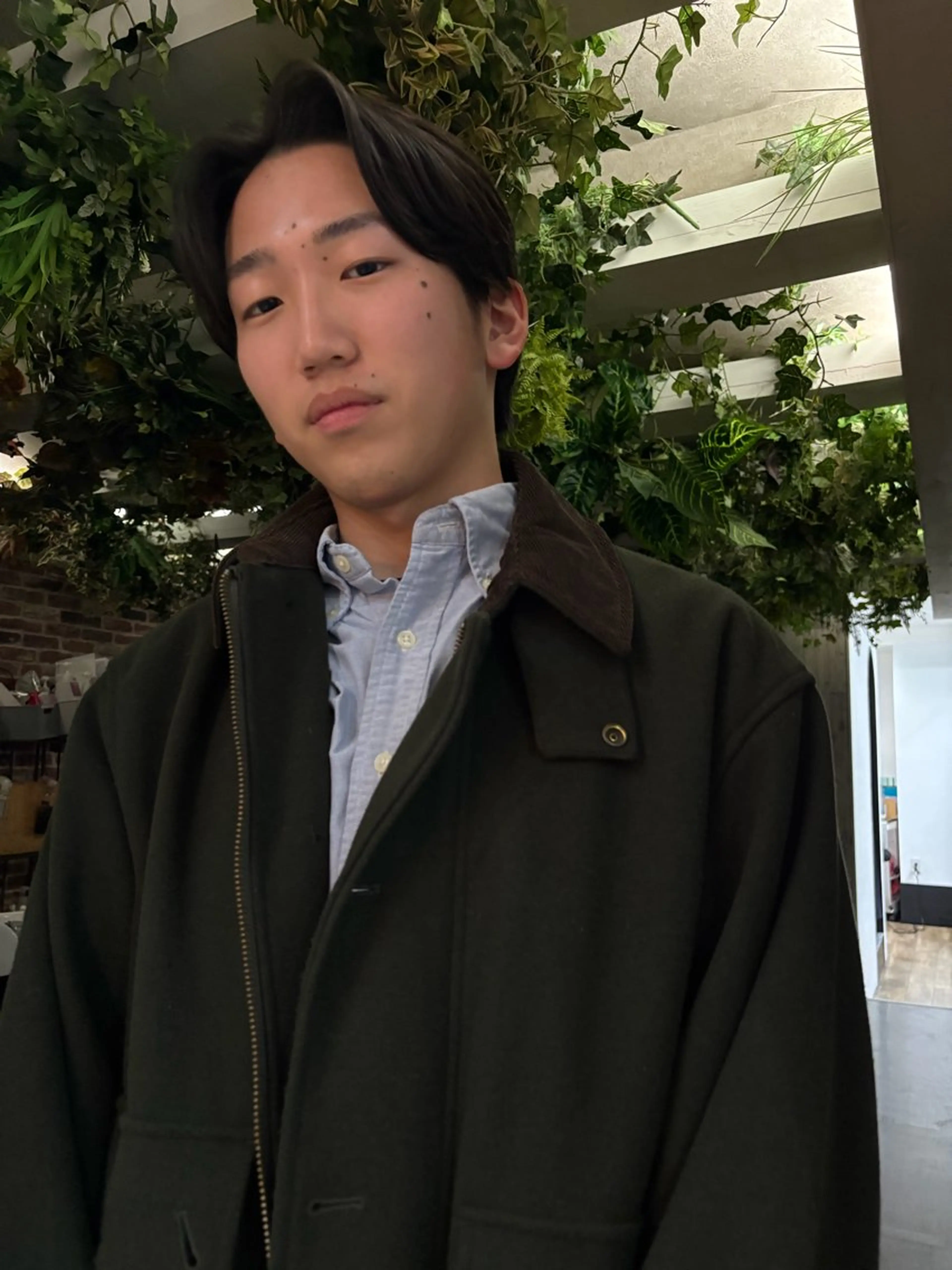 ショート メンズ センターパート カット 櫛田 裕太のヘアスタイル