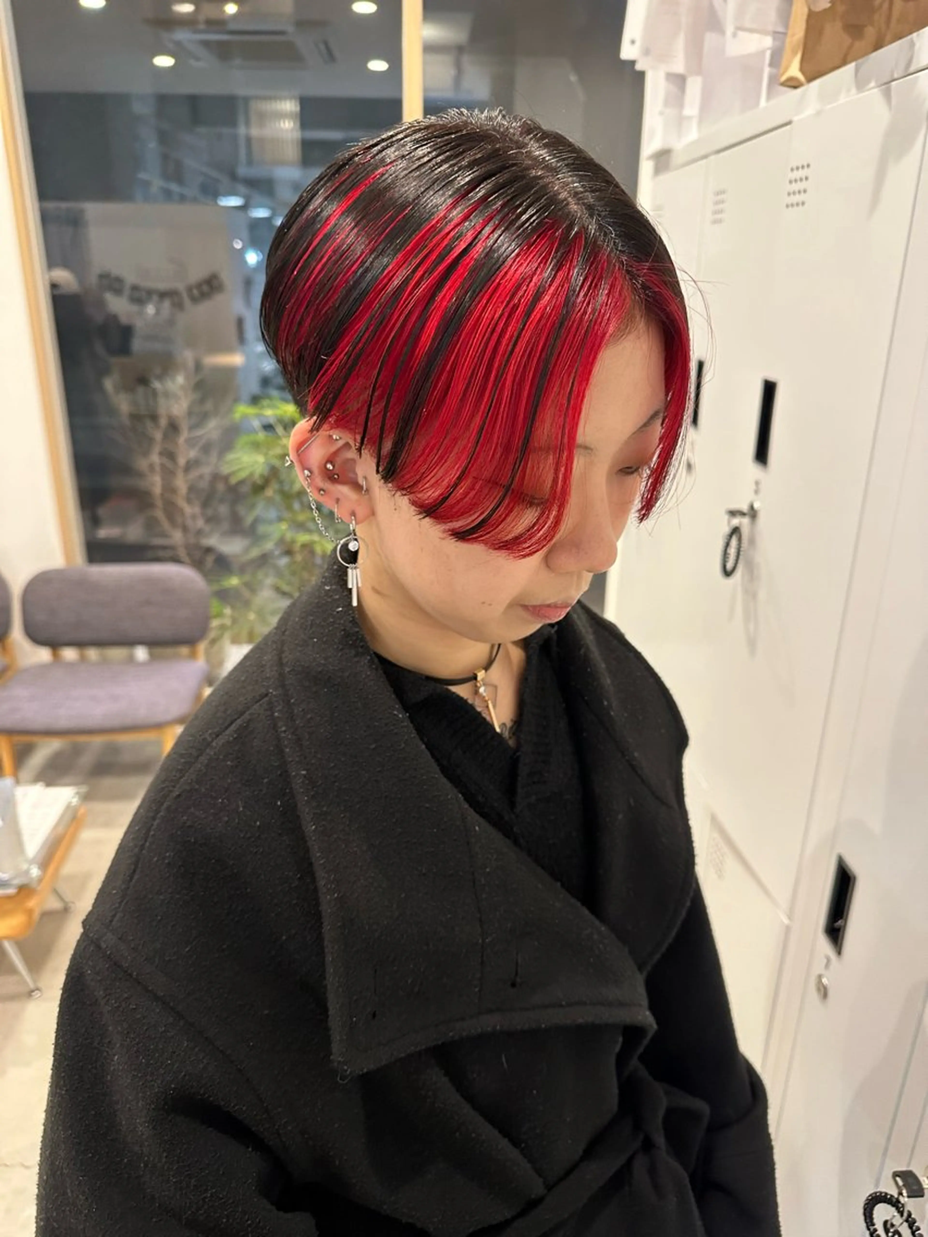 ミディアム カット ヘアカラー 大曽根⚾️/暖色艶 カラー/十文字玲音のヘアスタイル