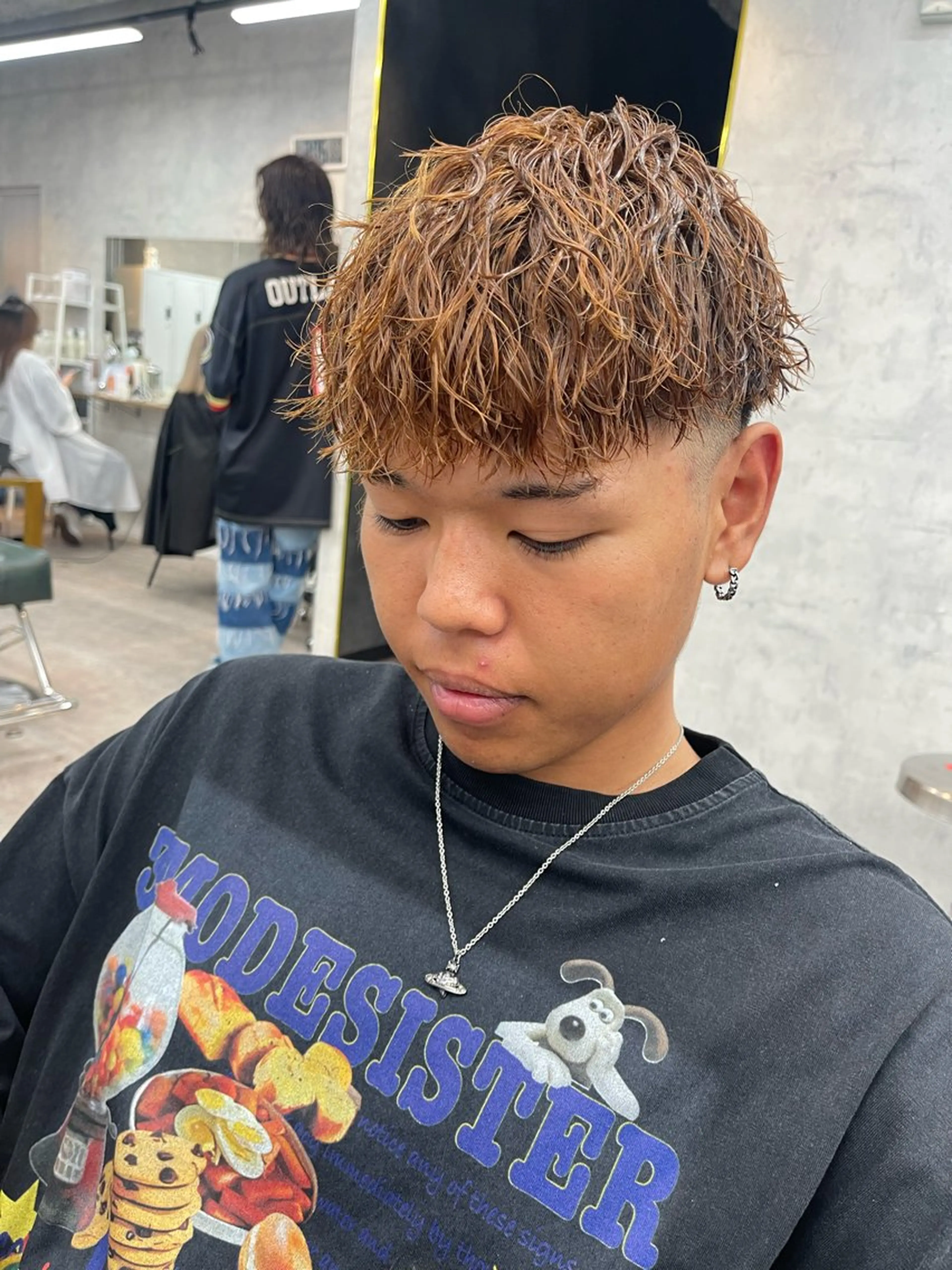 カットブリーチなしダブルカラーの写真