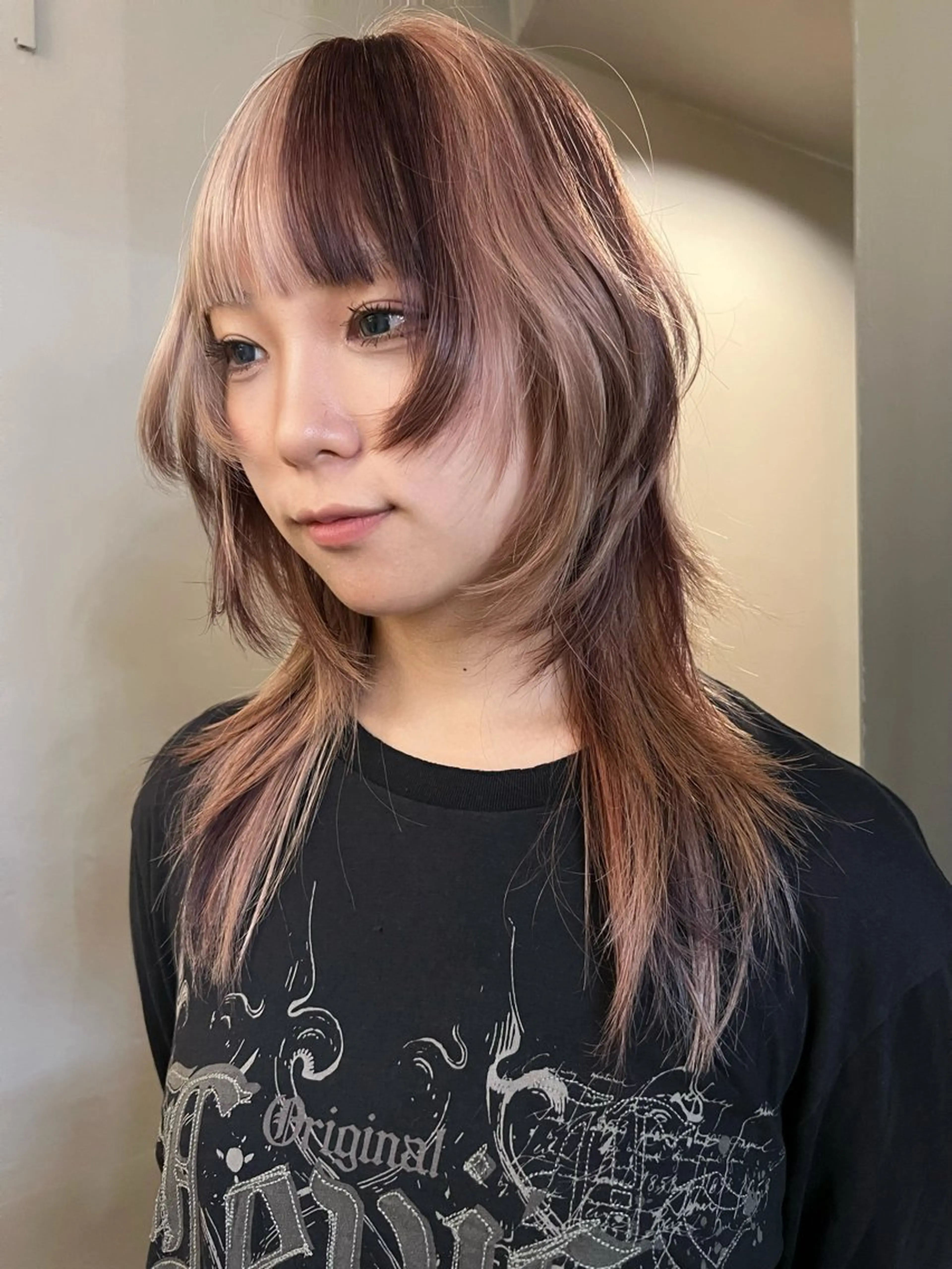 ロング カラー ブラウンカラー カット ヘアカラー 圧倒的デザイン力 店長🎨RENAのヘアスタイル