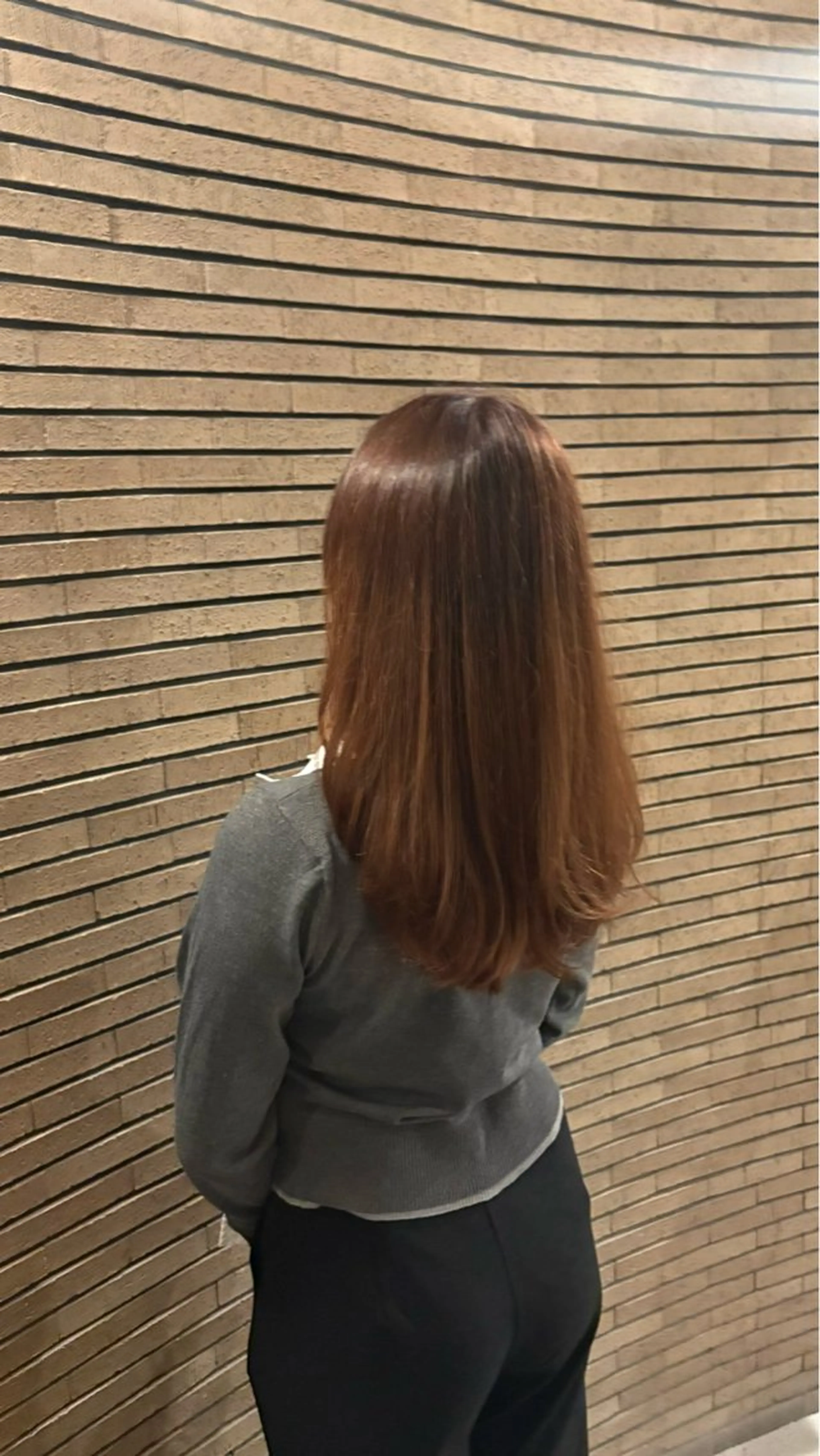セミロング カラー イノウエ アイ KNACK 阿倍野のヘアスタイル
