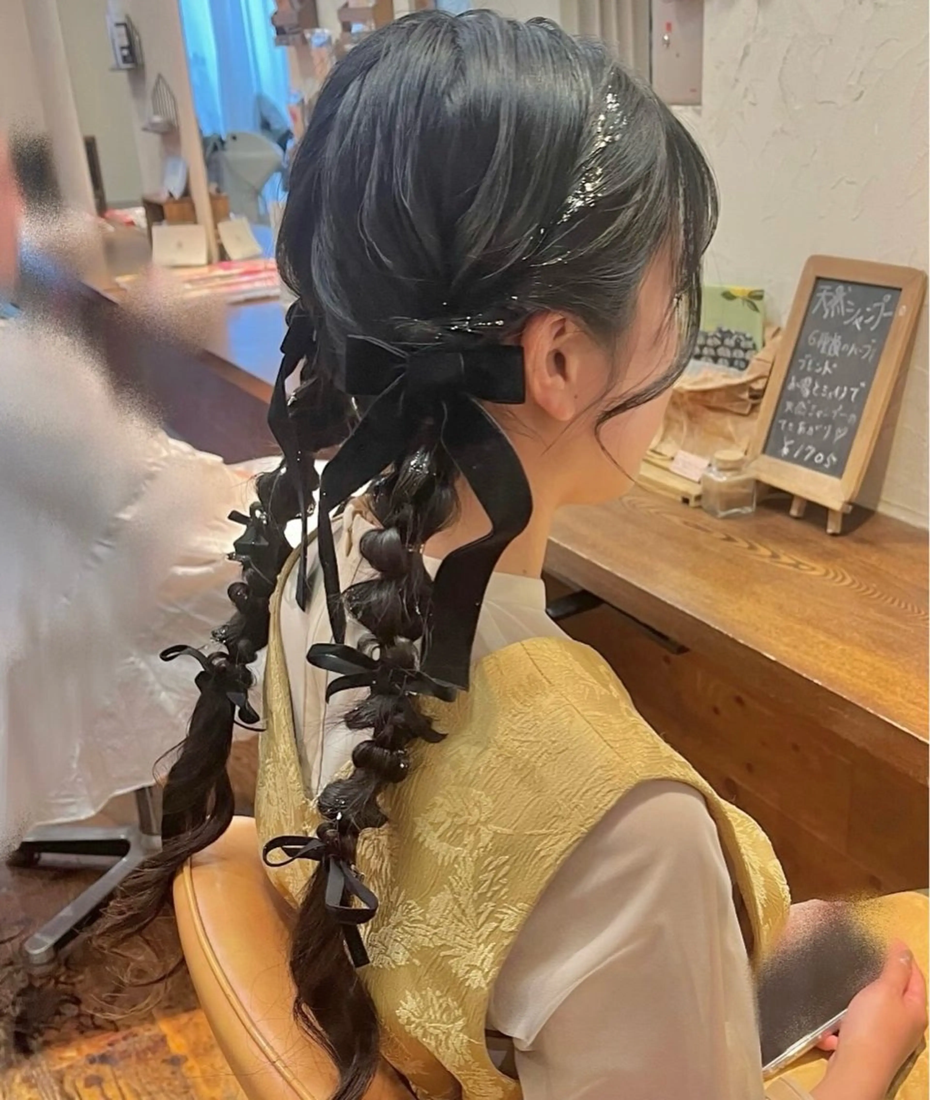 ロング ヘアセット 君山 希美のヘアスタイル