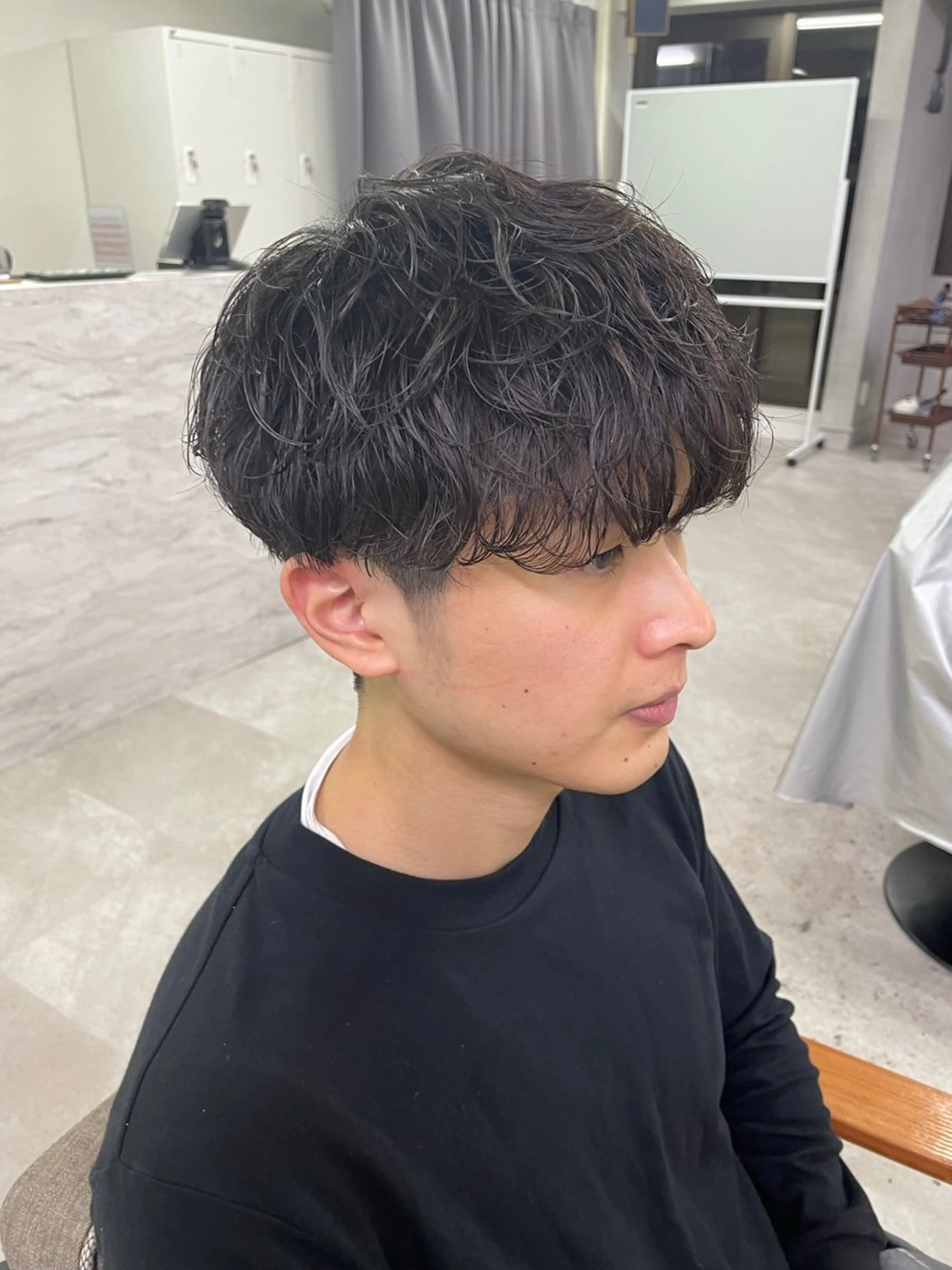 ショート パーマ メンズ カット パーマ トリートメント 👾TAMURA MAAYA👾のヘアスタイル