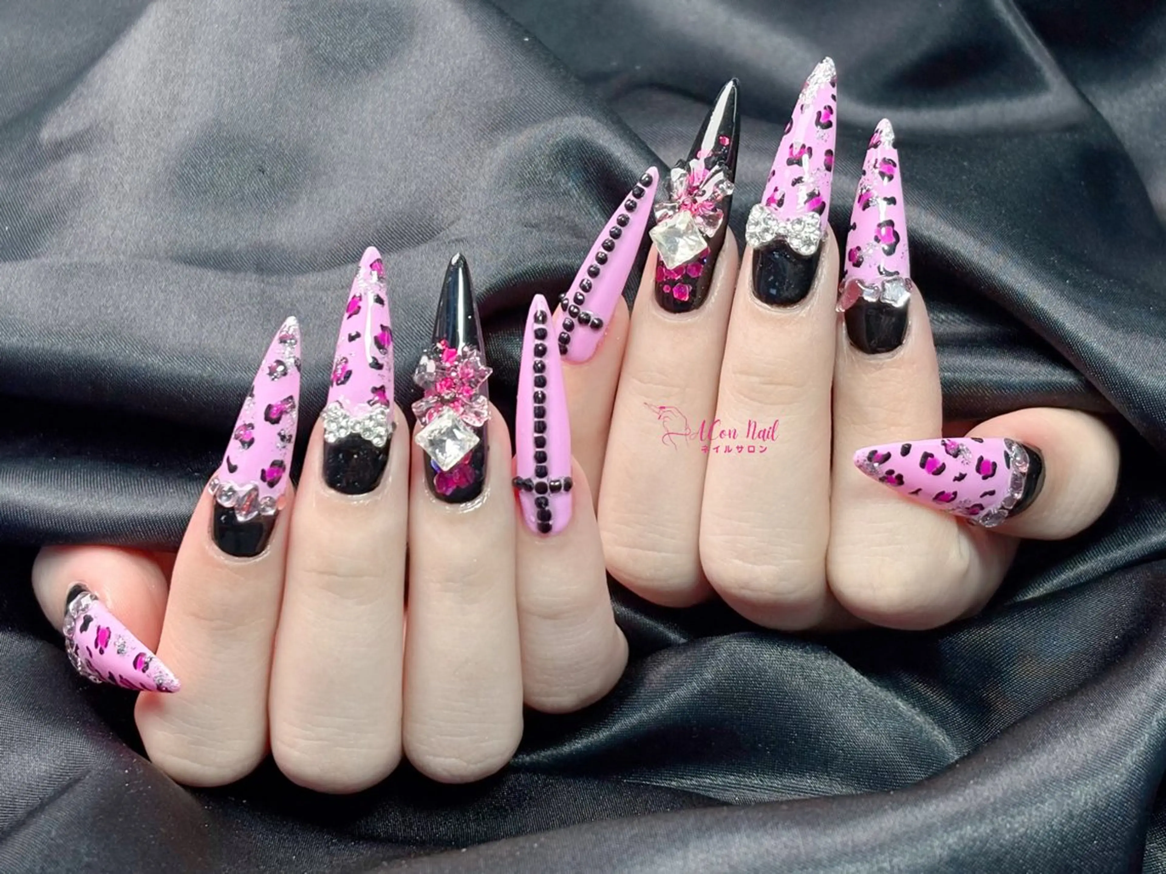 ネイル 桜ネイル 長さ出し フラワーネイル フレンチネイル ジェルネイル ハンドネイル ACon NailSalonのネイルデザイン