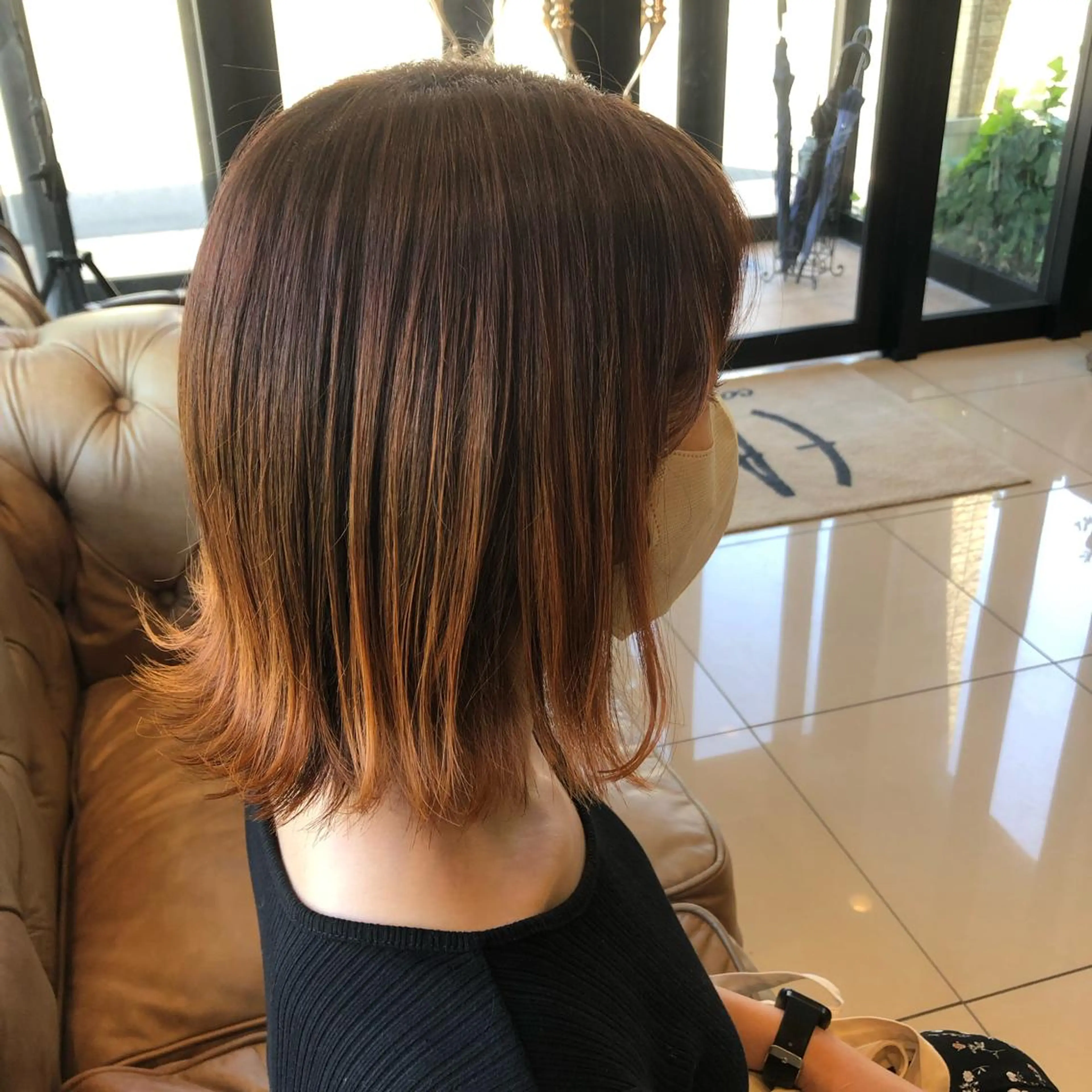 ミディアム カラー 金子 由有貴のヘアスタイル