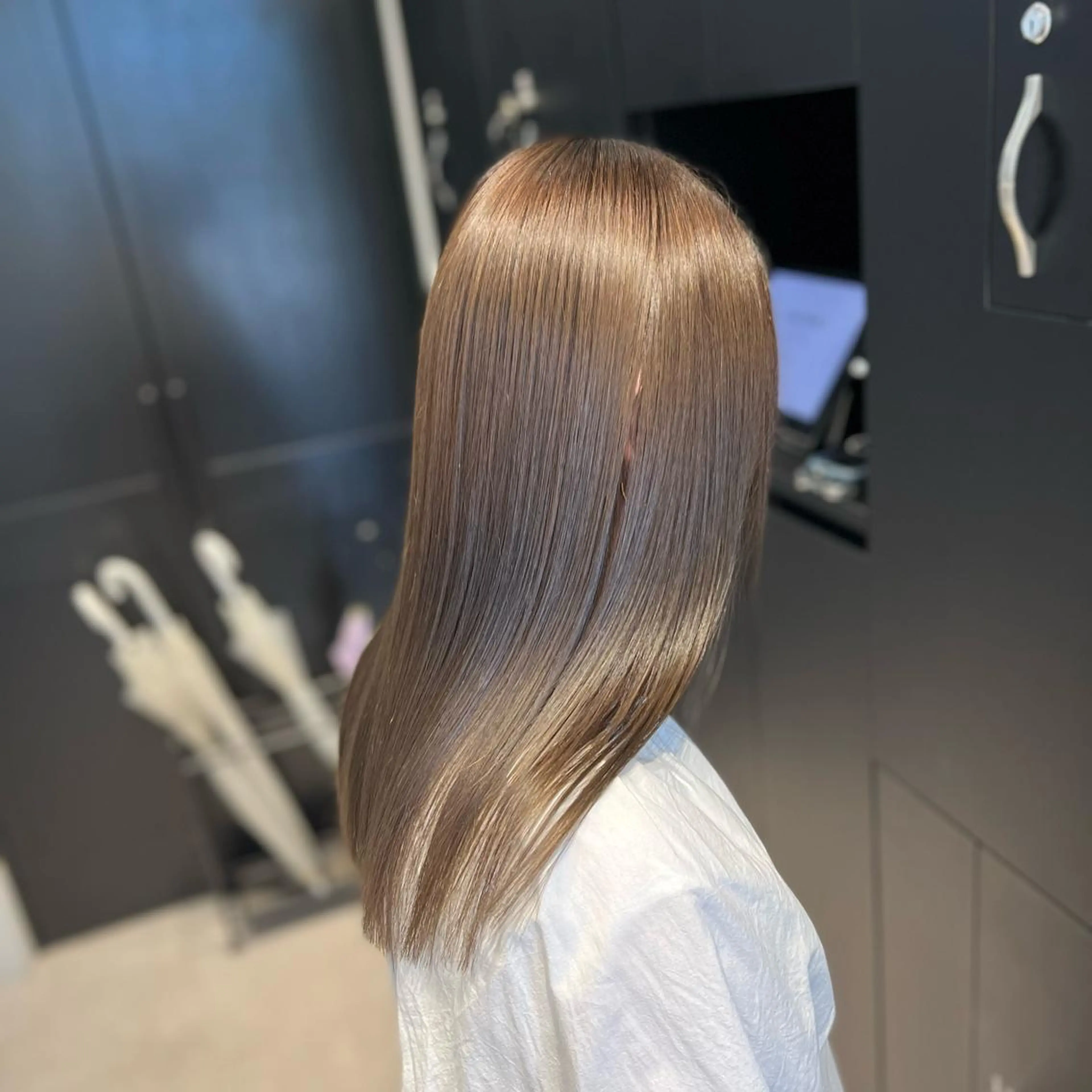 ロング カラー 縮毛矯正　野口 恵のヘアスタイル