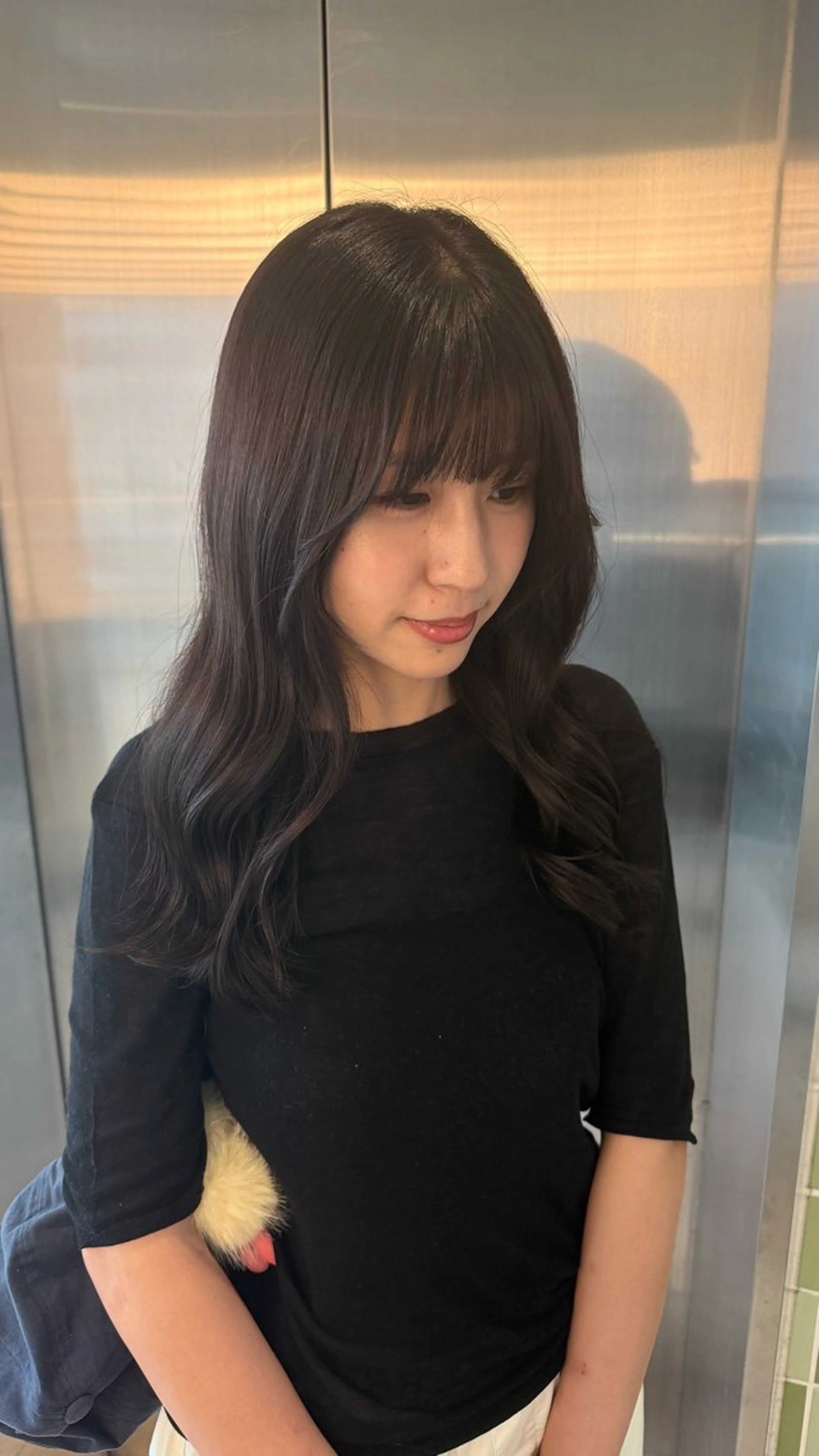 セミロング RUKA👱🏻 メンズカットパーマのヘアスタイル