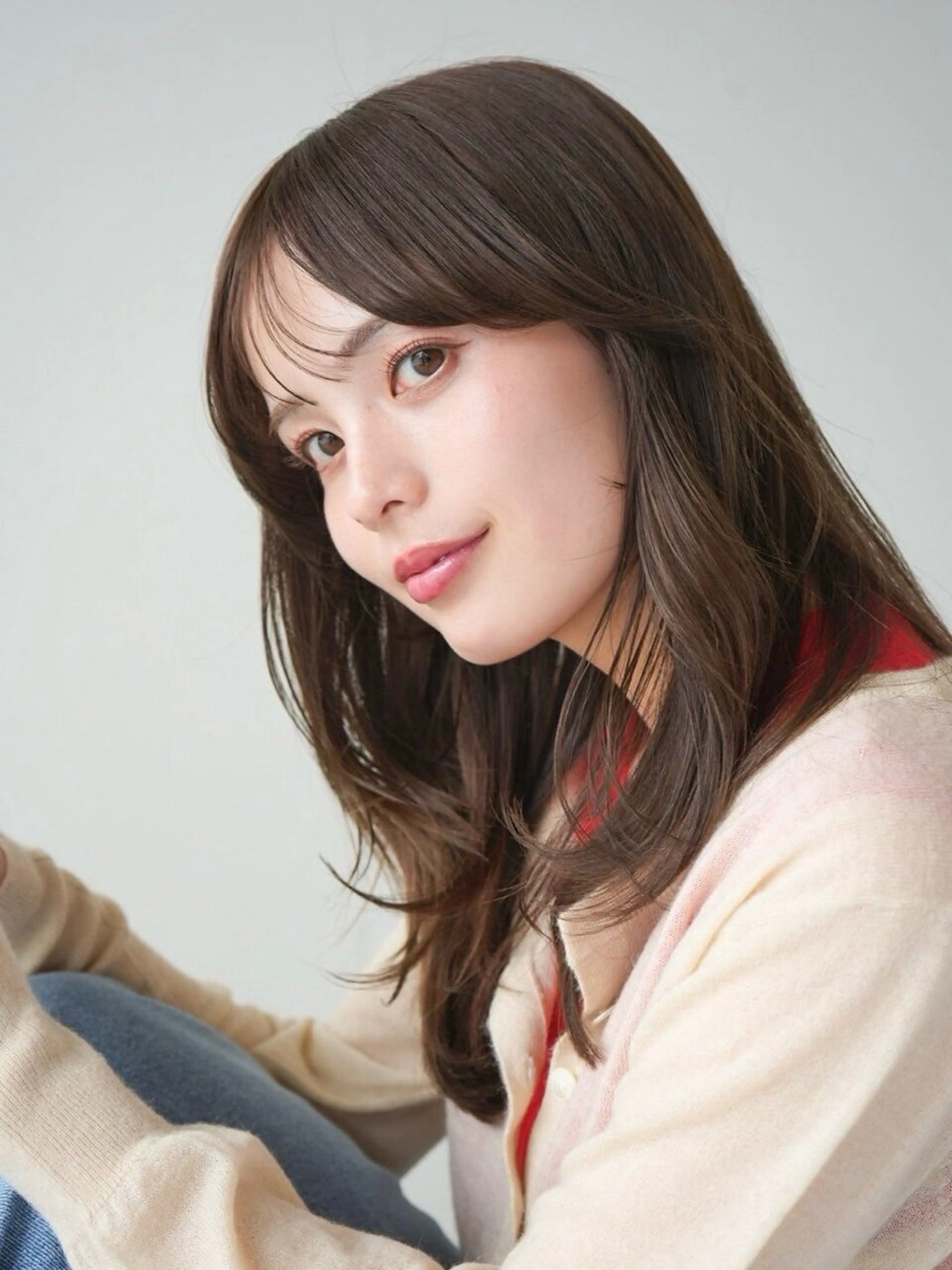 セミロング カラー カット 縮毛矯正 トリートメント ツイスパ/波巻き 鈴木教介👯‍♀️のヘアスタイル