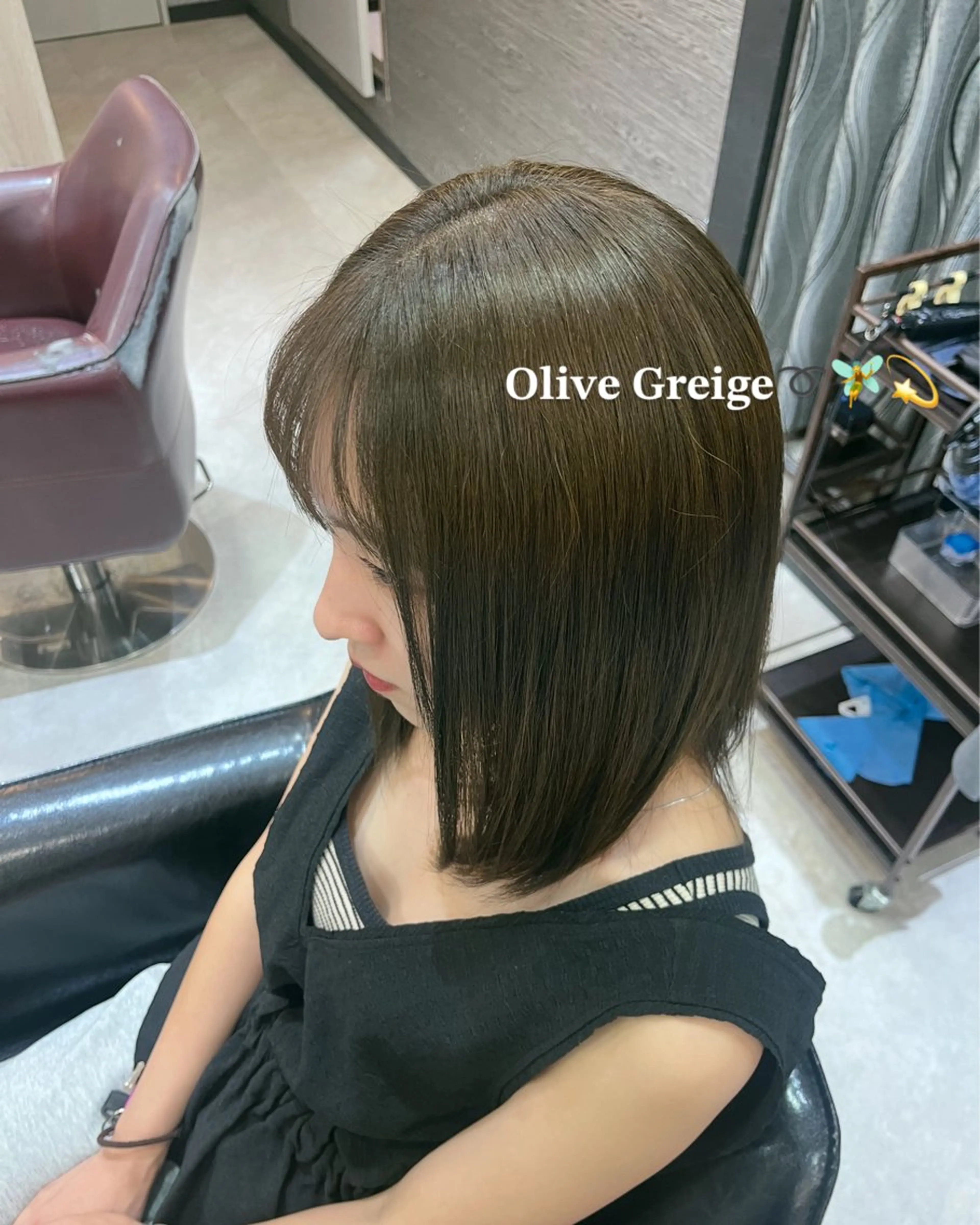 韓国風艶カラー➕トリートメント【鎖骨下10cm】の写真