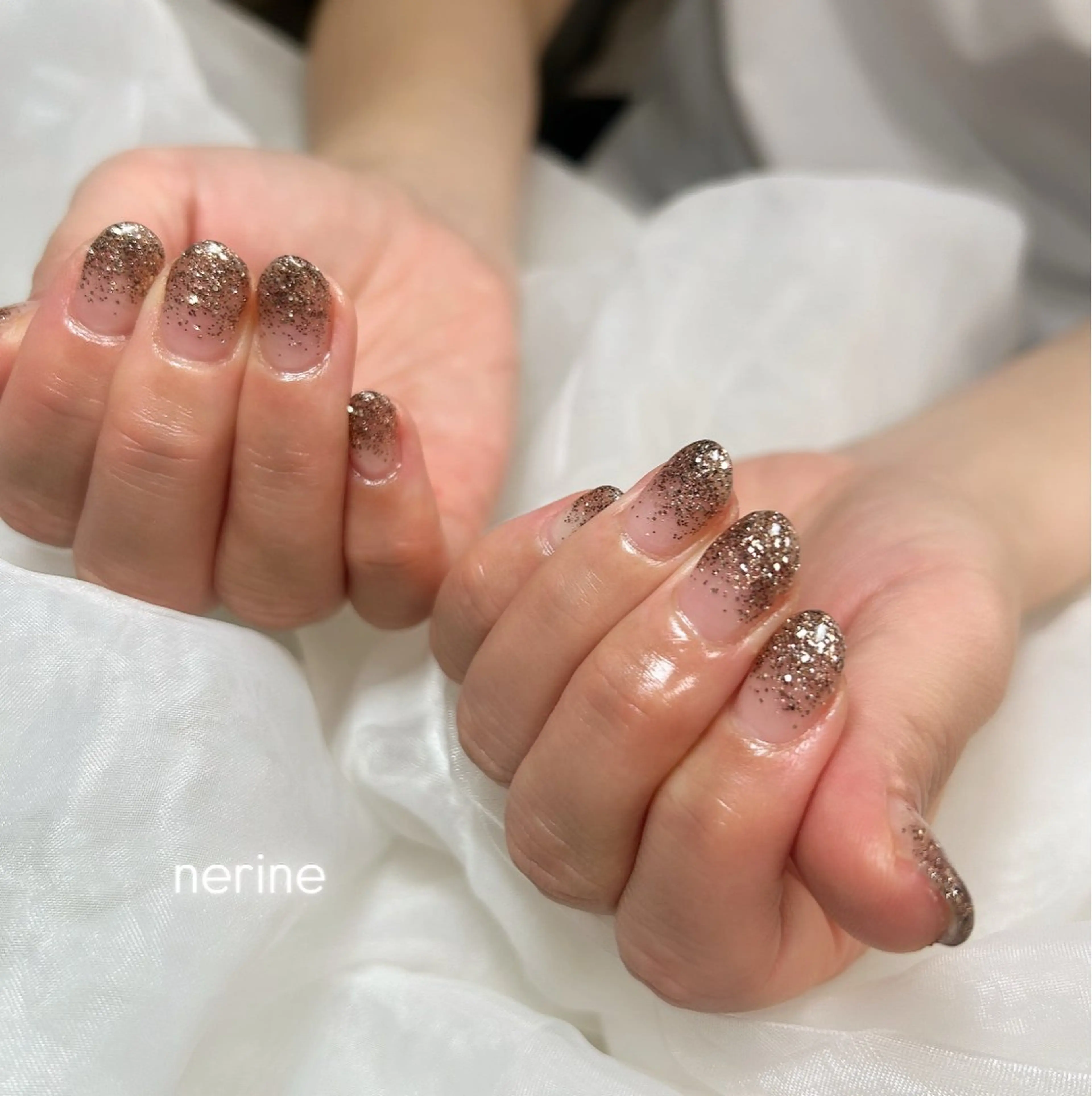 ネイル ラメ(グリッター) ラメグラデーション ハンドネイル nail salon nerineのネイルデザイン
