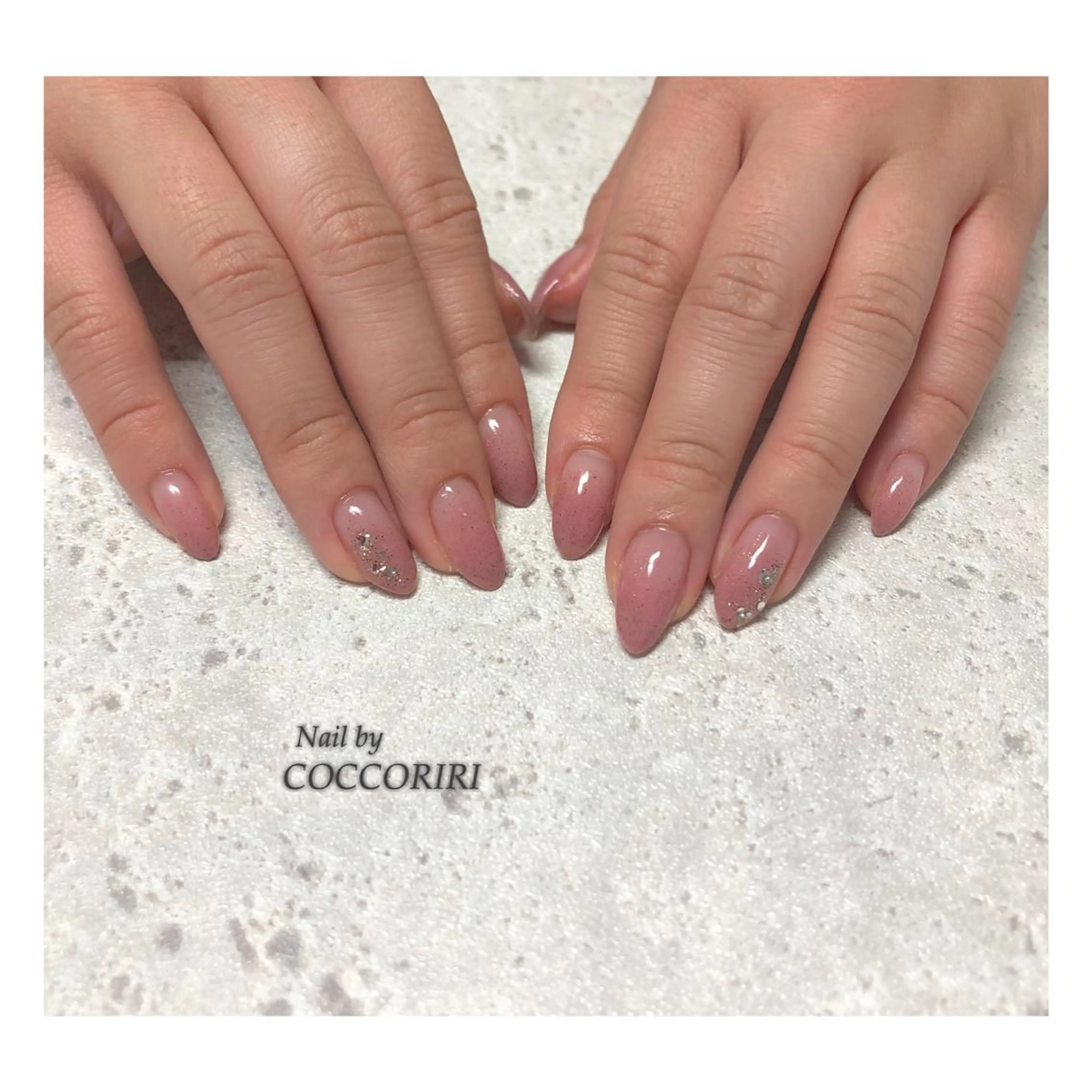 ネイル アートネイル グリーン 大理石ネイル(マーブル) ミラーネイル ニュアンスネイル ensowa✱laf NAILのネイルデザイン