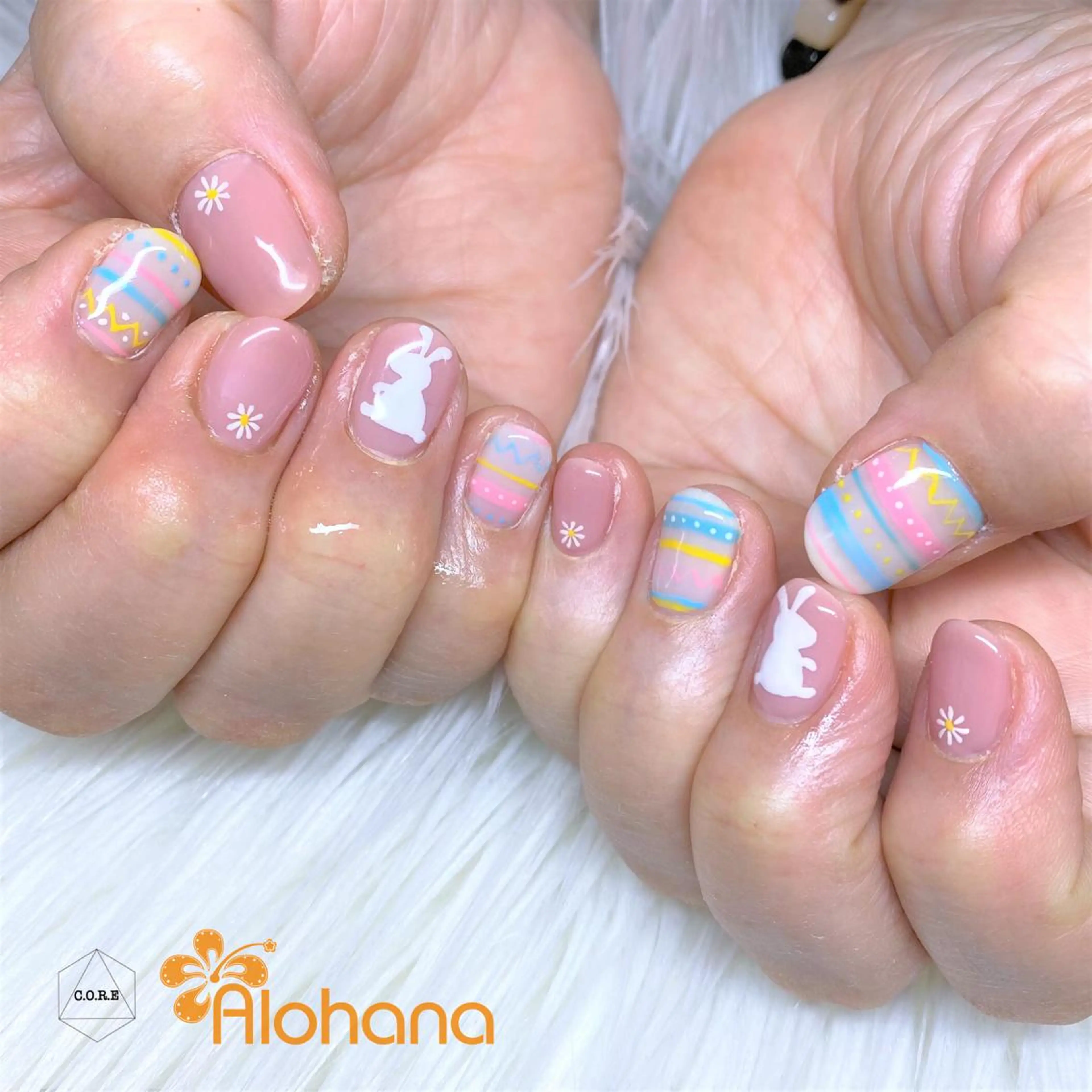 ネイル イースター Alohana Minaのネイルデザイン