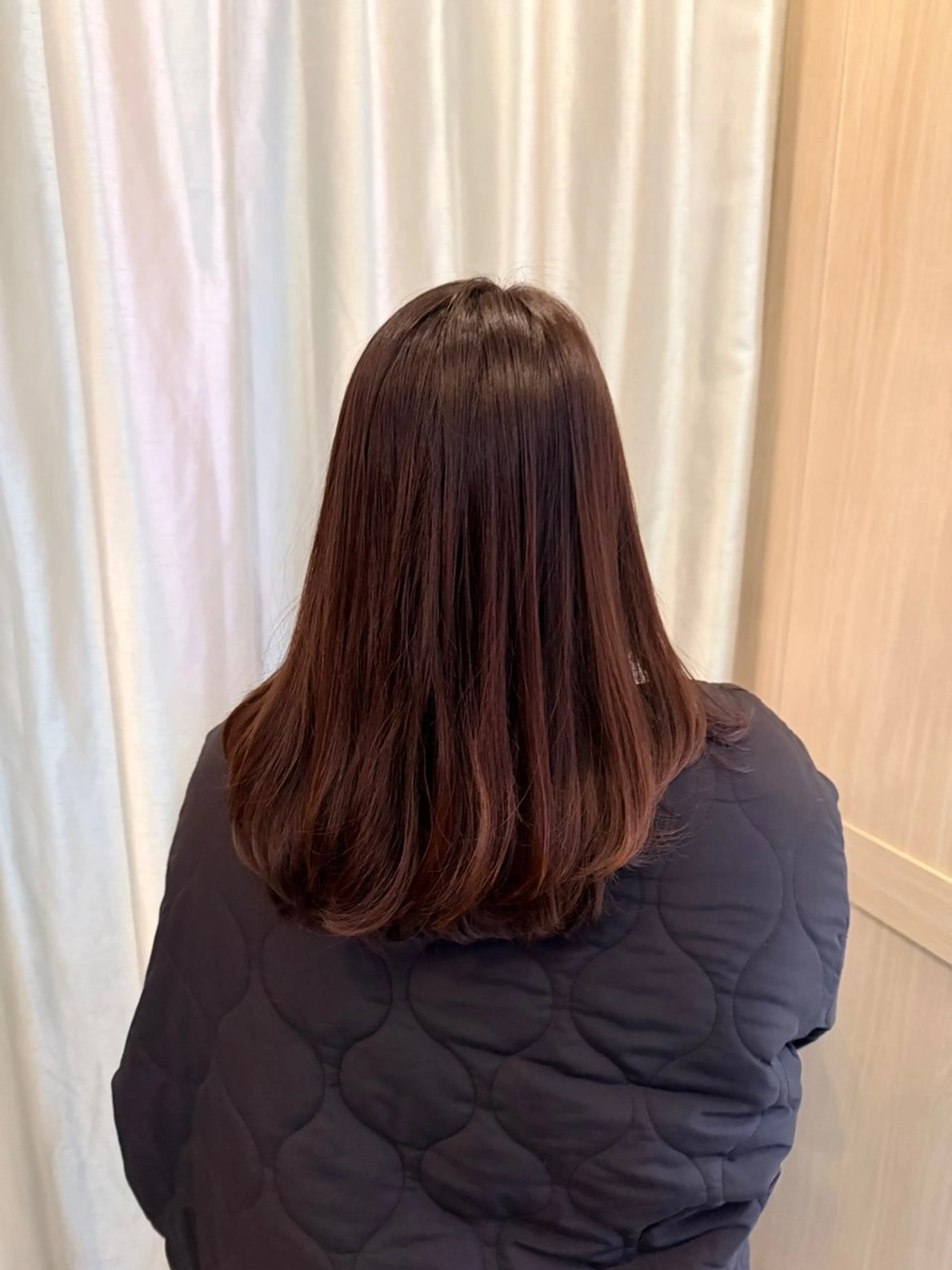 セミロング ヘアカラー 坂本 采音のヘアスタイル