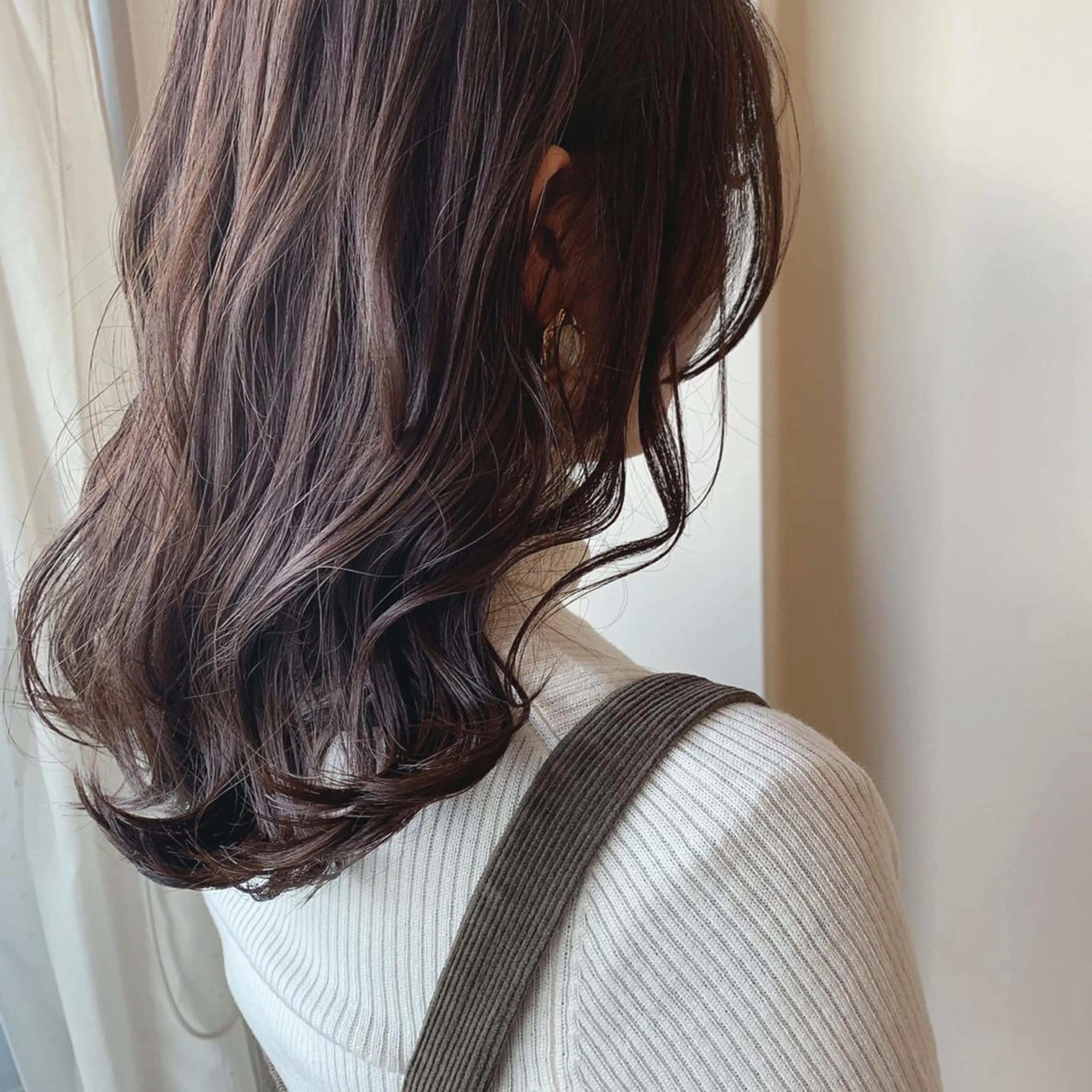 ミディアム カラー 透明感カラー ボブウルフ／ボブ Satsuki【名駅のヘアスタイル