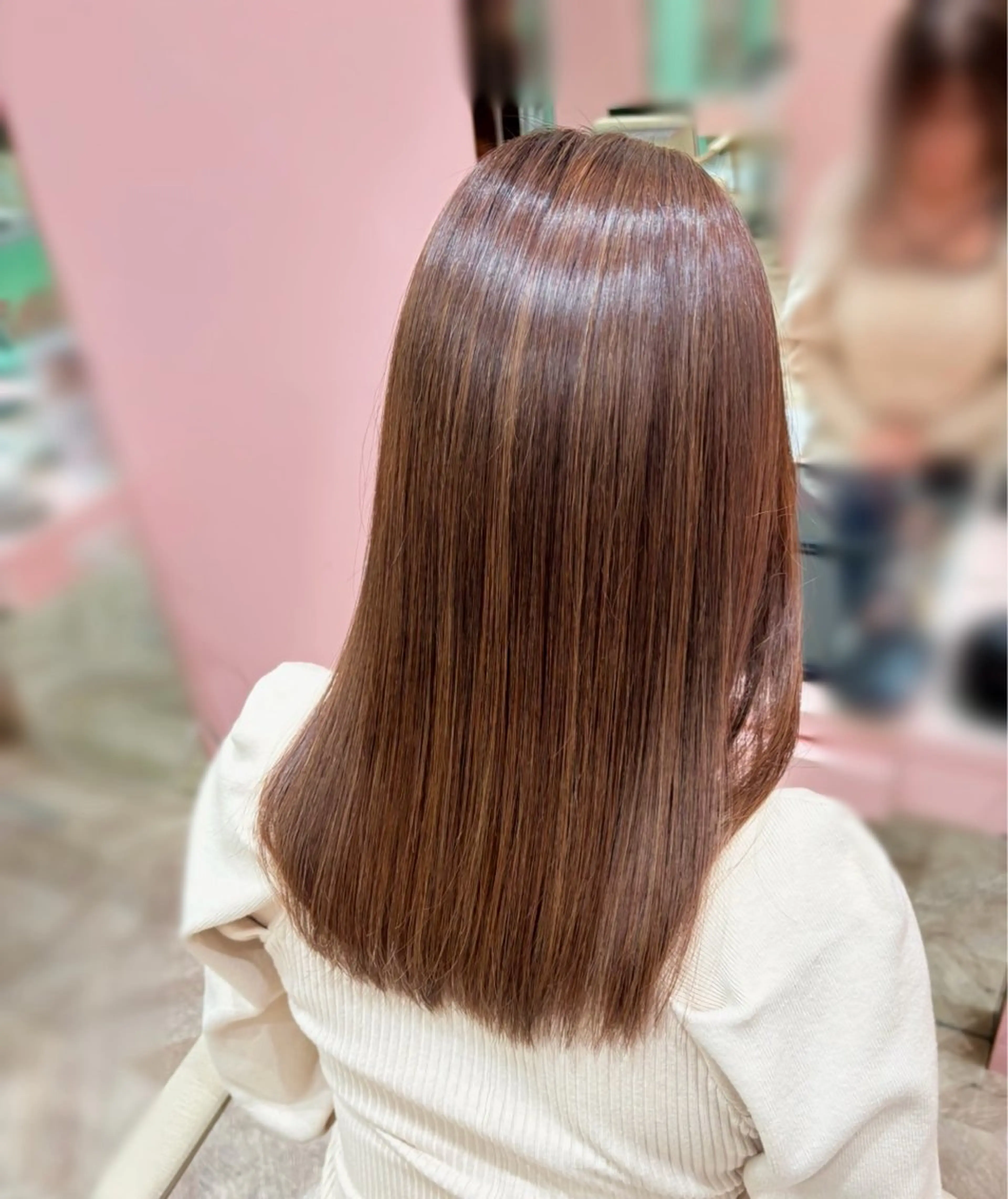 ミディアム カラー ヘアカラー 💖 NAO /透明感カラー 💖のヘアスタイル