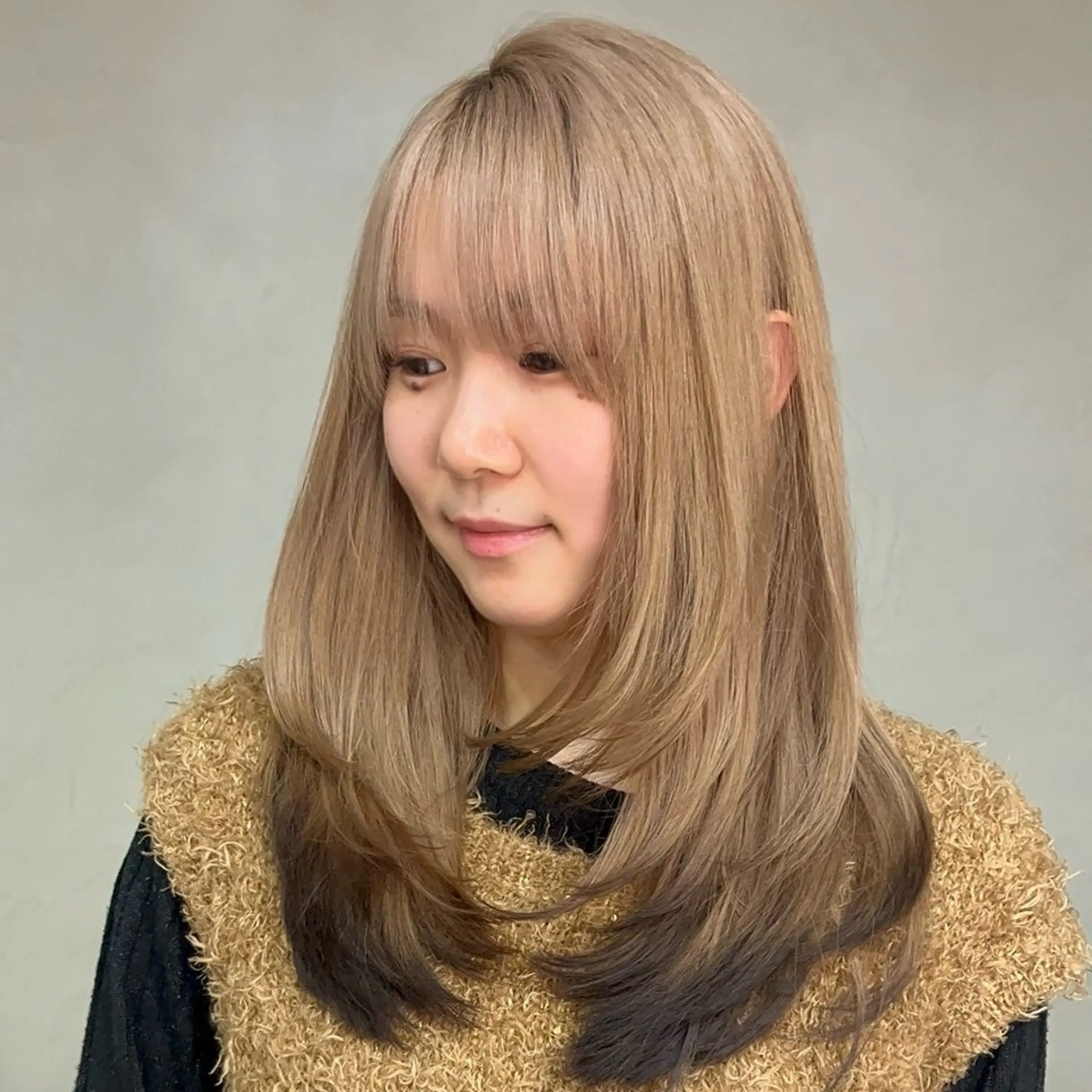 セミロング 佐藤 凜大のヘアスタイル