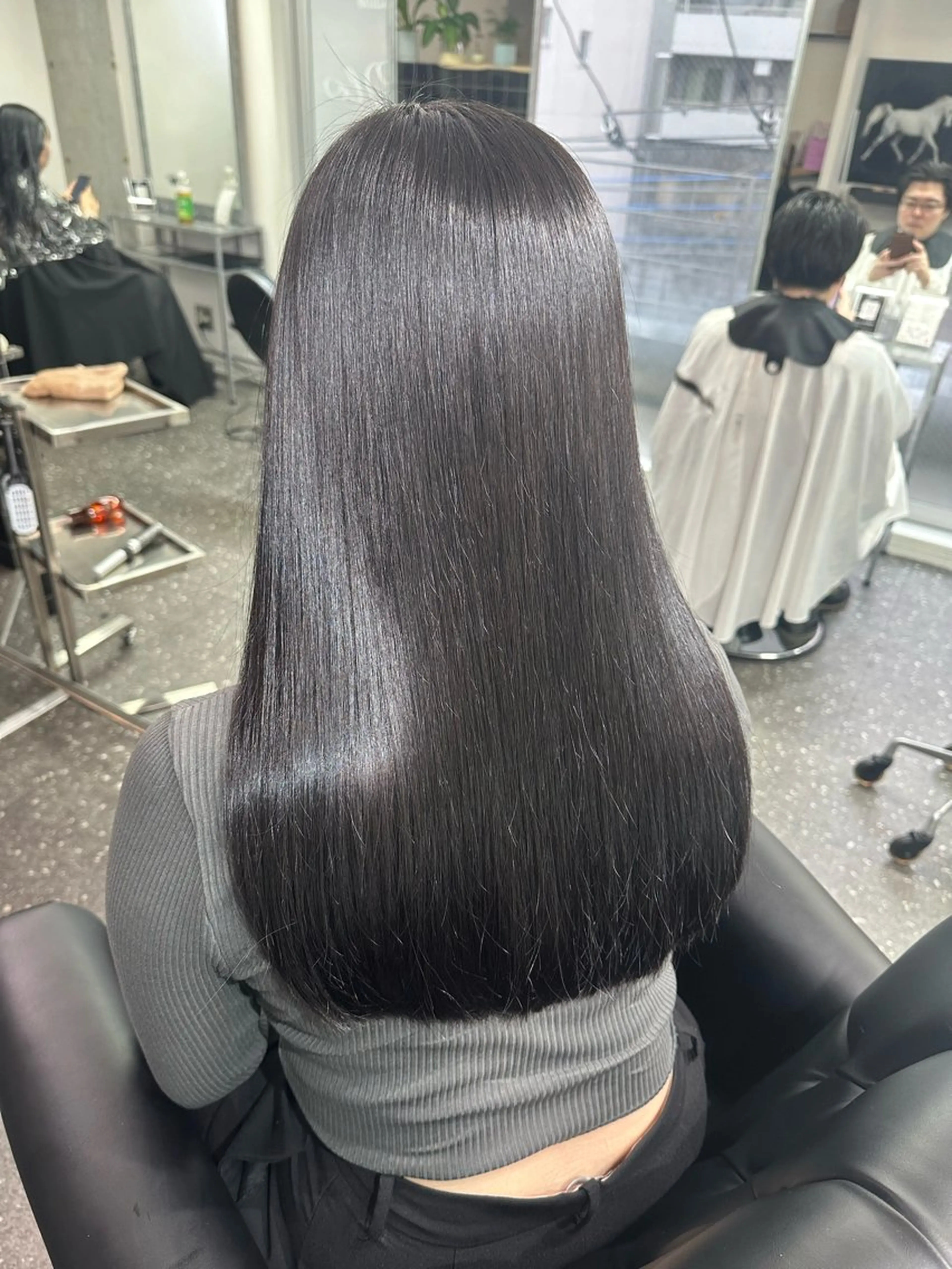 ロング カラー パーマ カット ヘアカラー 縮毛矯正 トリートメント 髪質改善⭐️縮毛矯正 中野⭐️Rinaのヘアスタイル