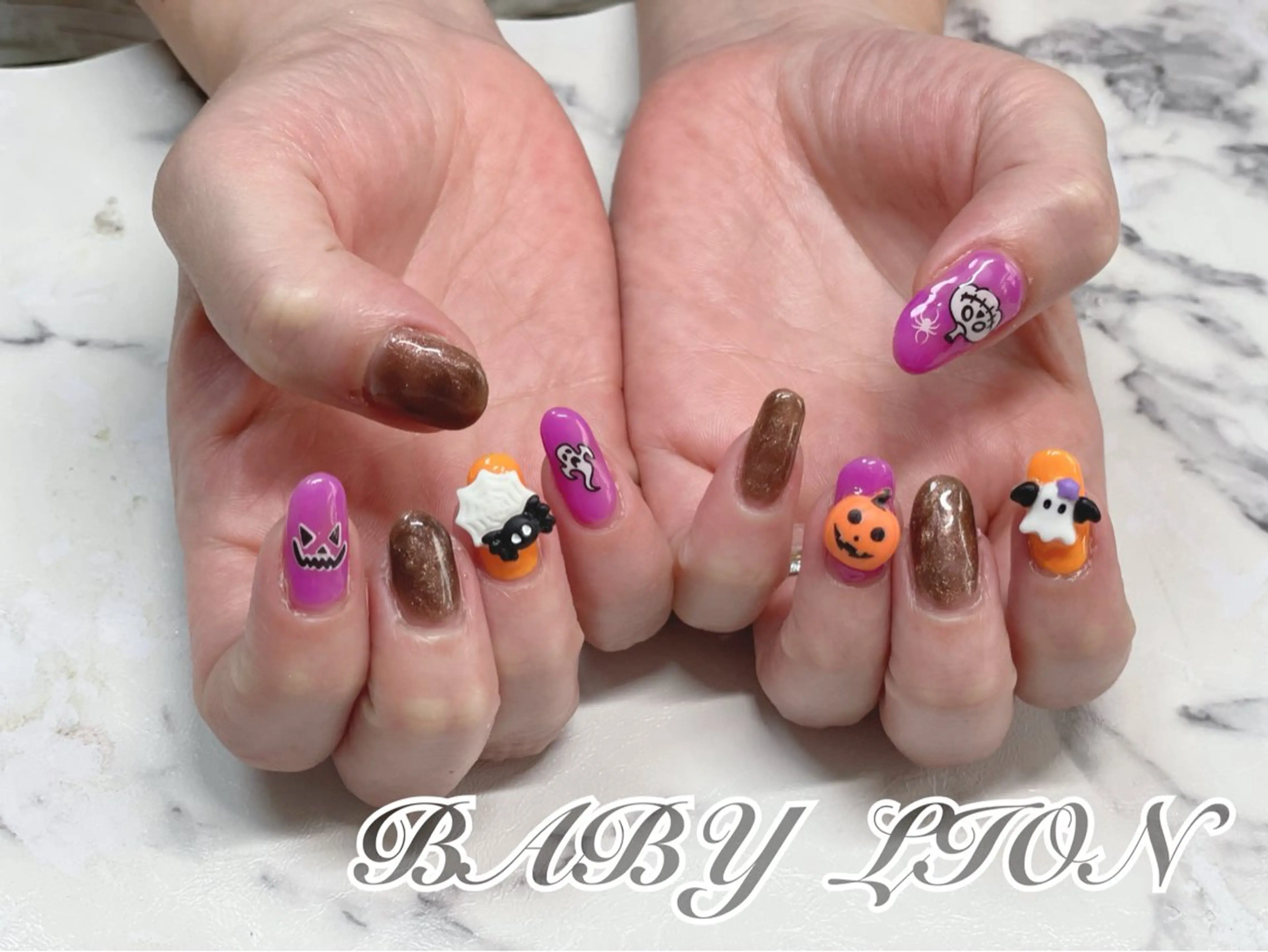 ネイル ハロウィン BABY LION :Linaのネイルデザイン