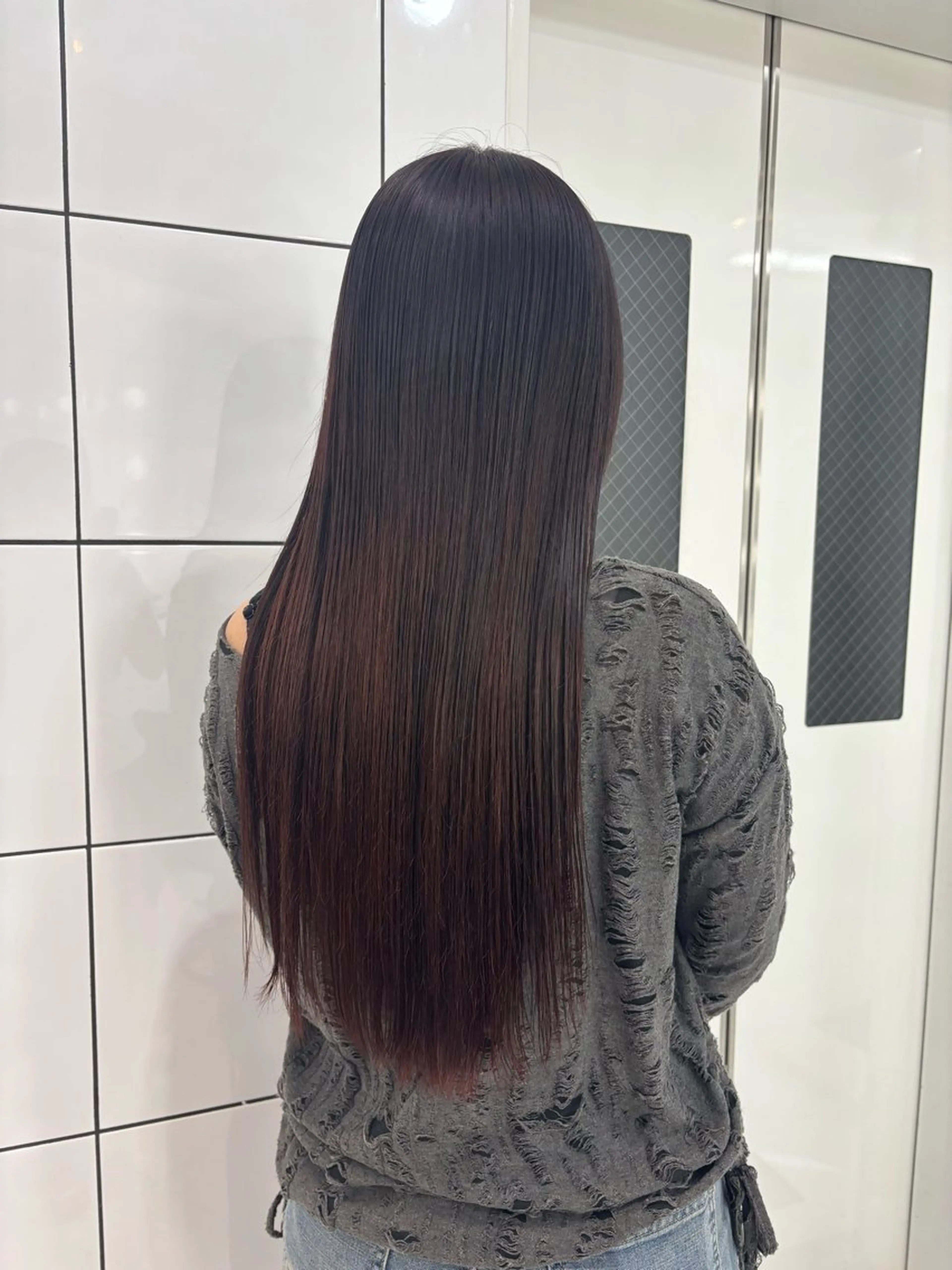 ロング 田村 玲菜のヘアスタイル
