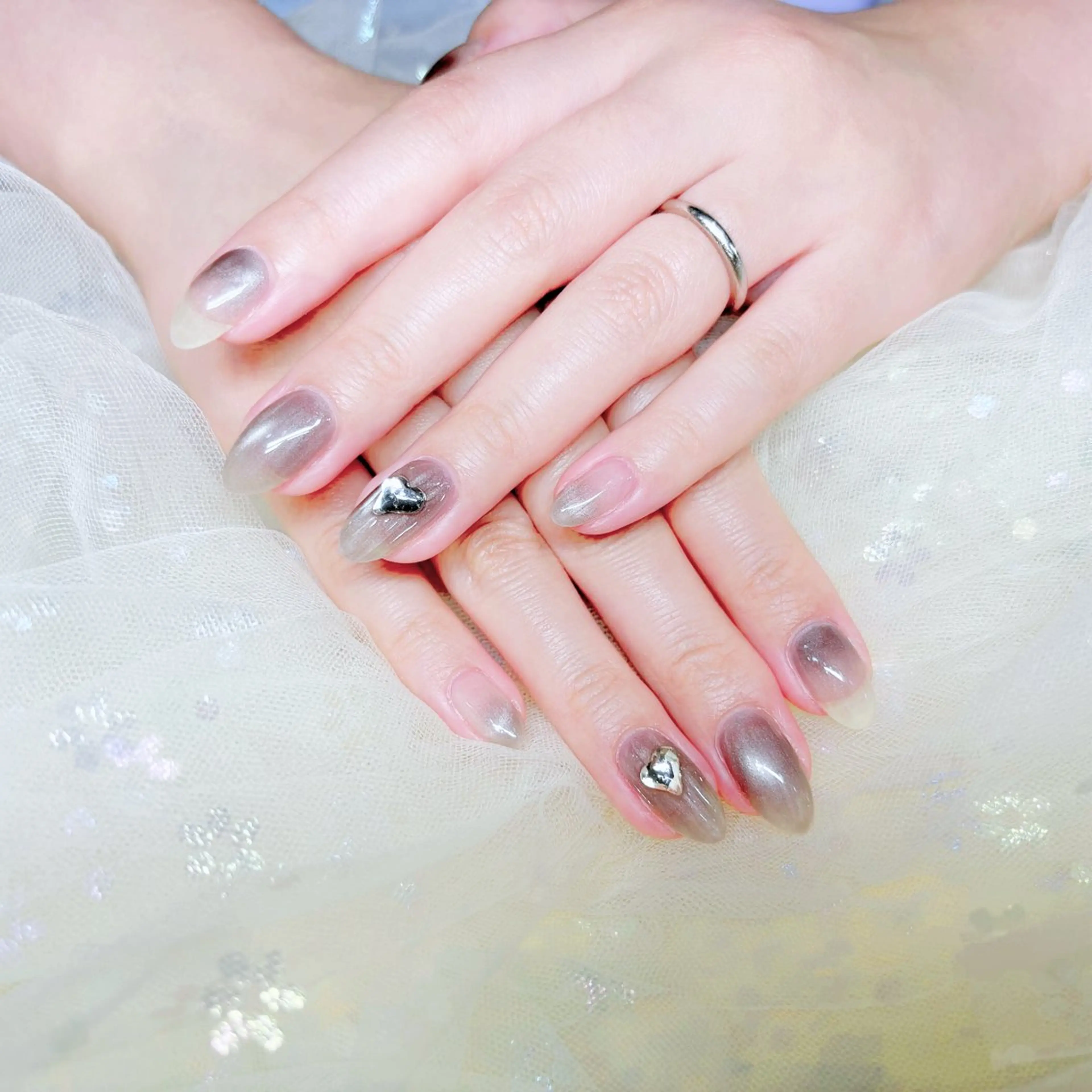 ネイル ハンドネイル H3 Nail Tsuki🦋💙のネイルデザイン