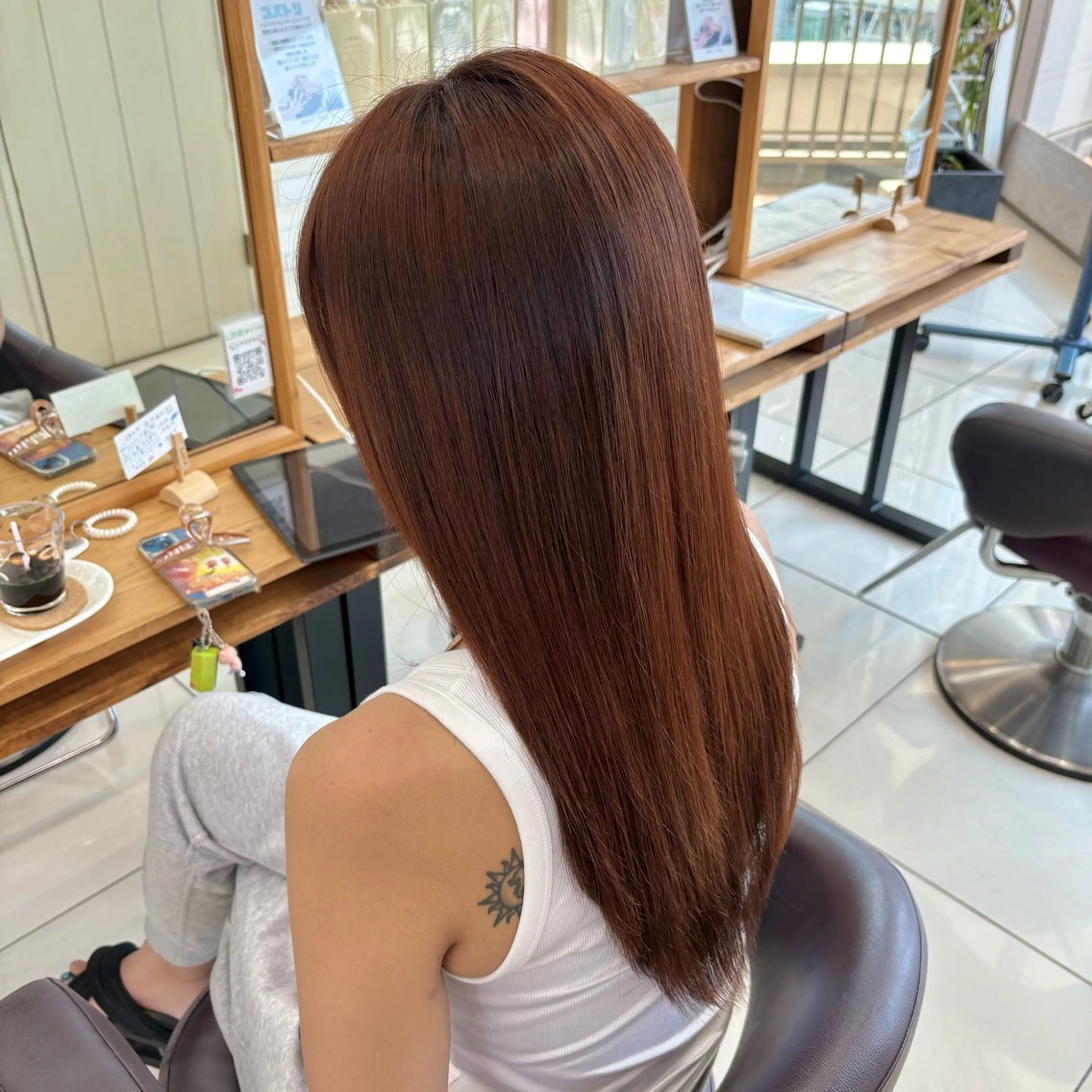 セミロング カラー ヘアカラー アカネ/暖色カラー /ボブ🪐🧡のヘアスタイル